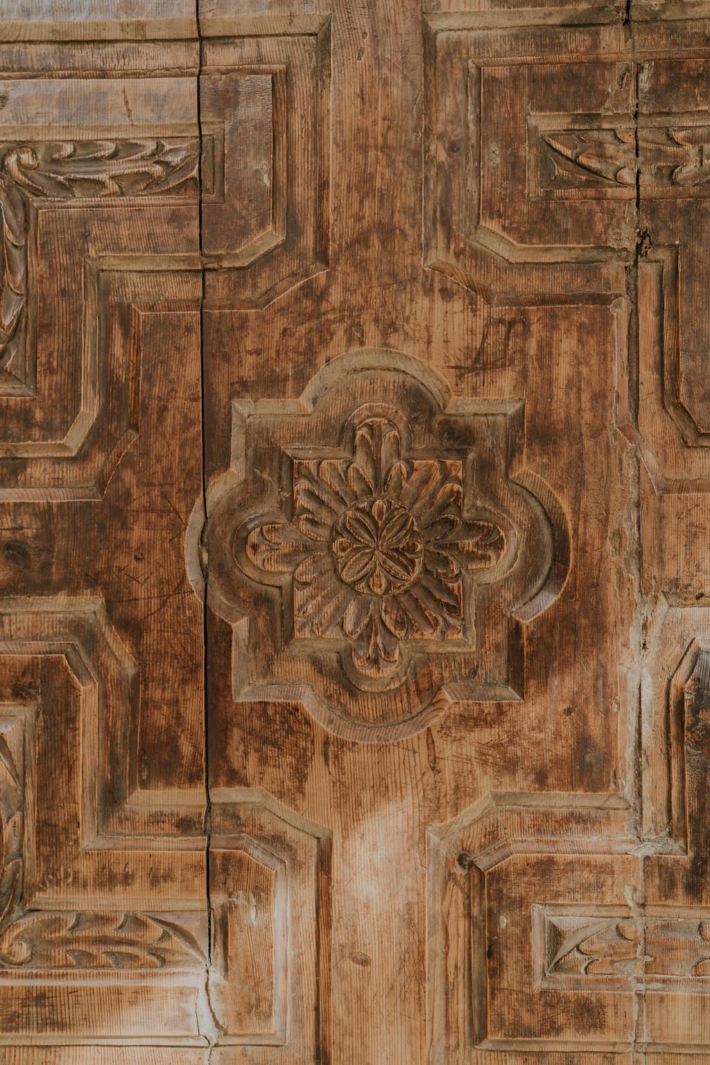 17th Century Spanish Fruitwood Door 10