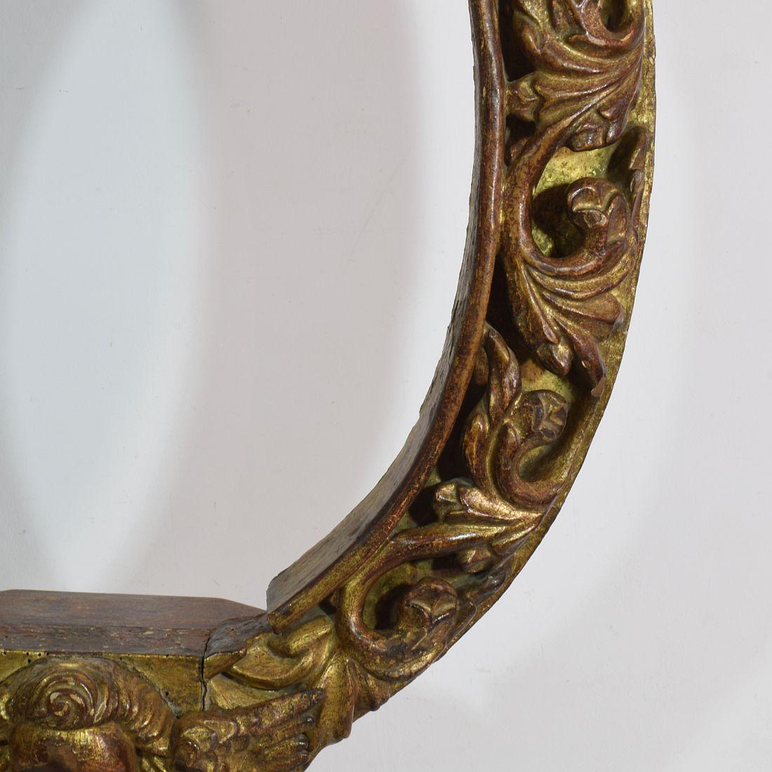 17. Jahrhundert, spanischer Barockaltar aus Gildeholz mit Engelskopf im Angebot 5