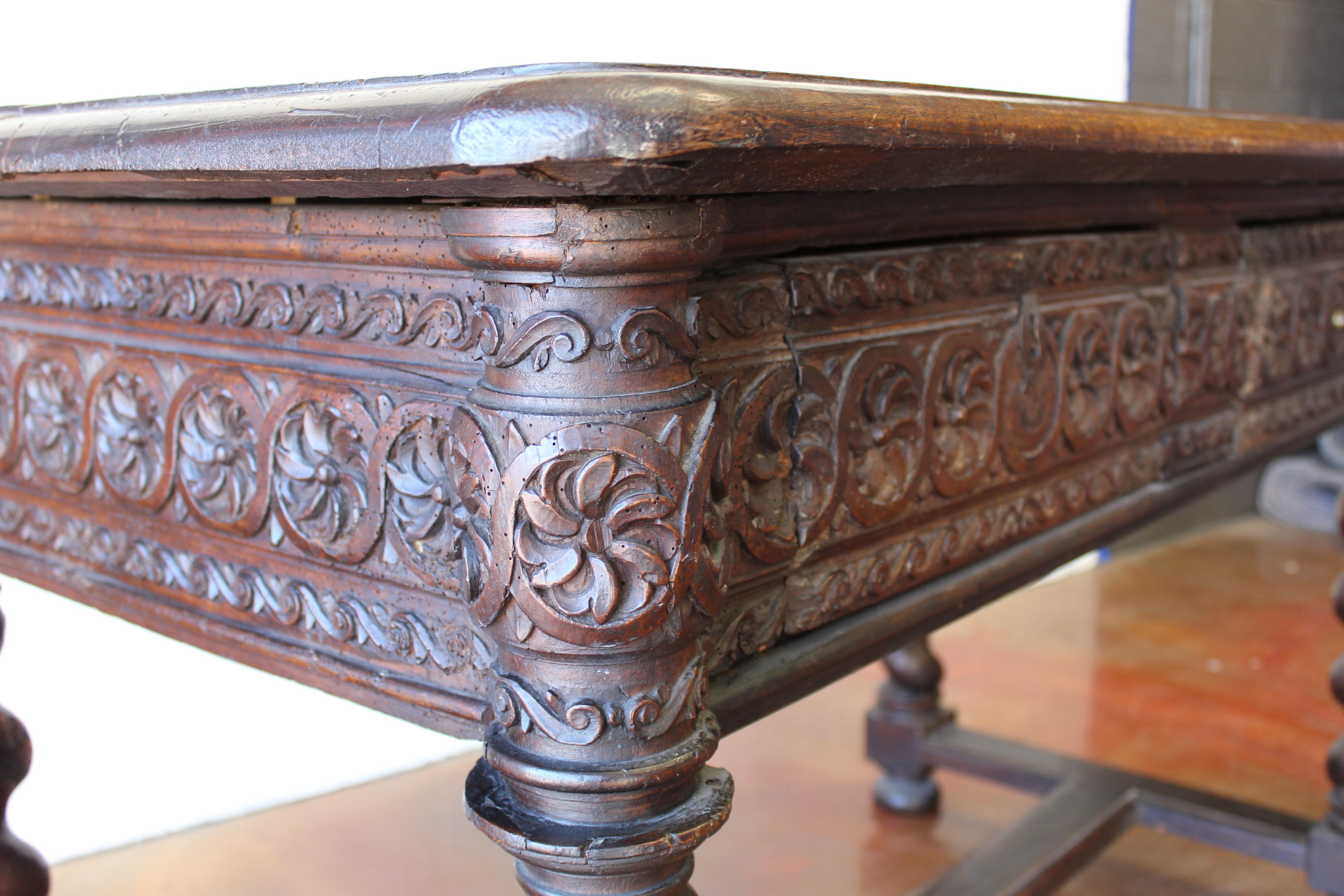 17th Century Spanish Library Table In Fair Condition For Sale In Scottsdale, AZ
