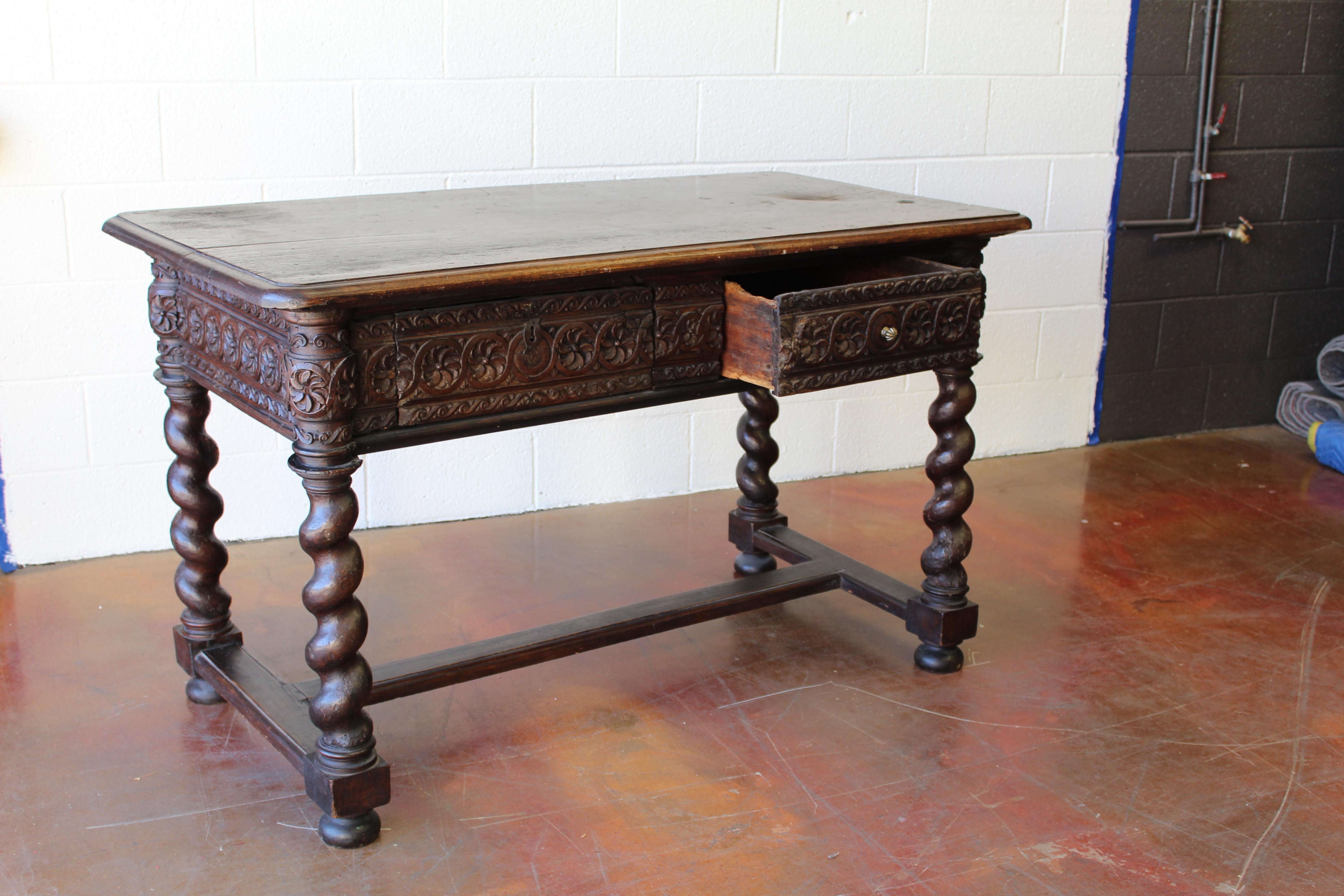 18th Century and Earlier 17th Century Spanish Library Table For Sale
