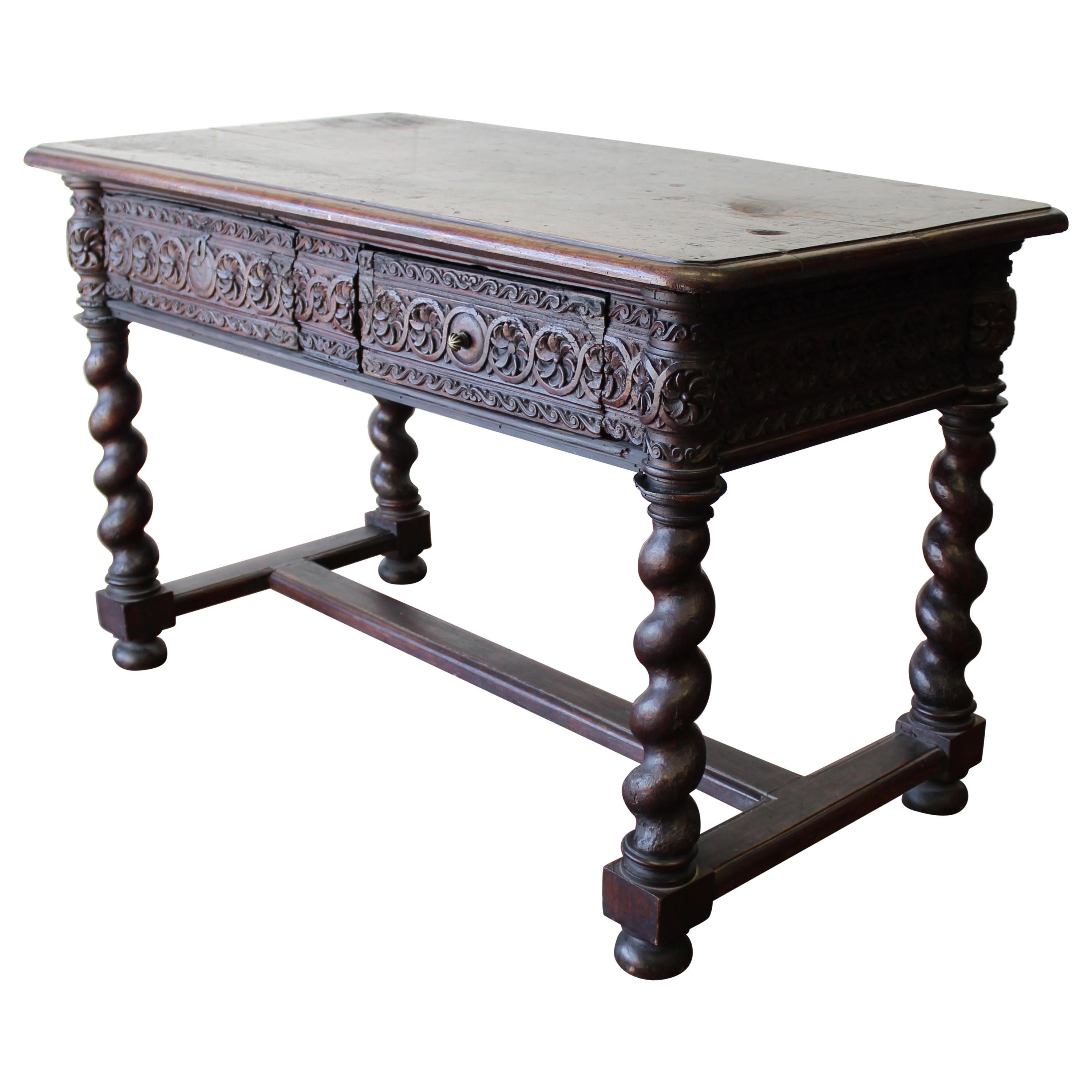 17th Century Spanish Library Table For Sale