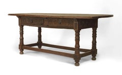 17th Century Spanish Renaissance Oak Refectory Table
