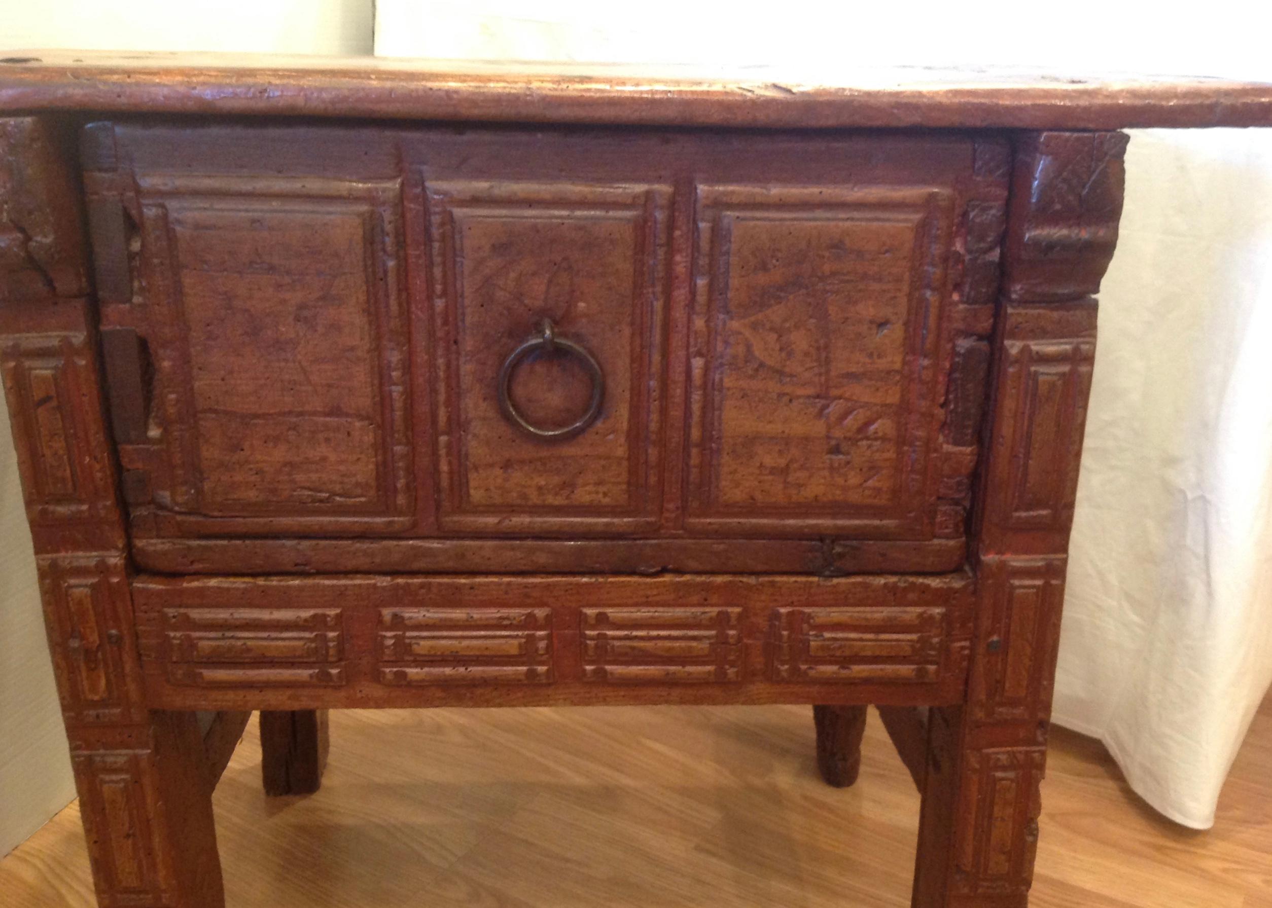 Hand-Carved 17th Century Spanish Table