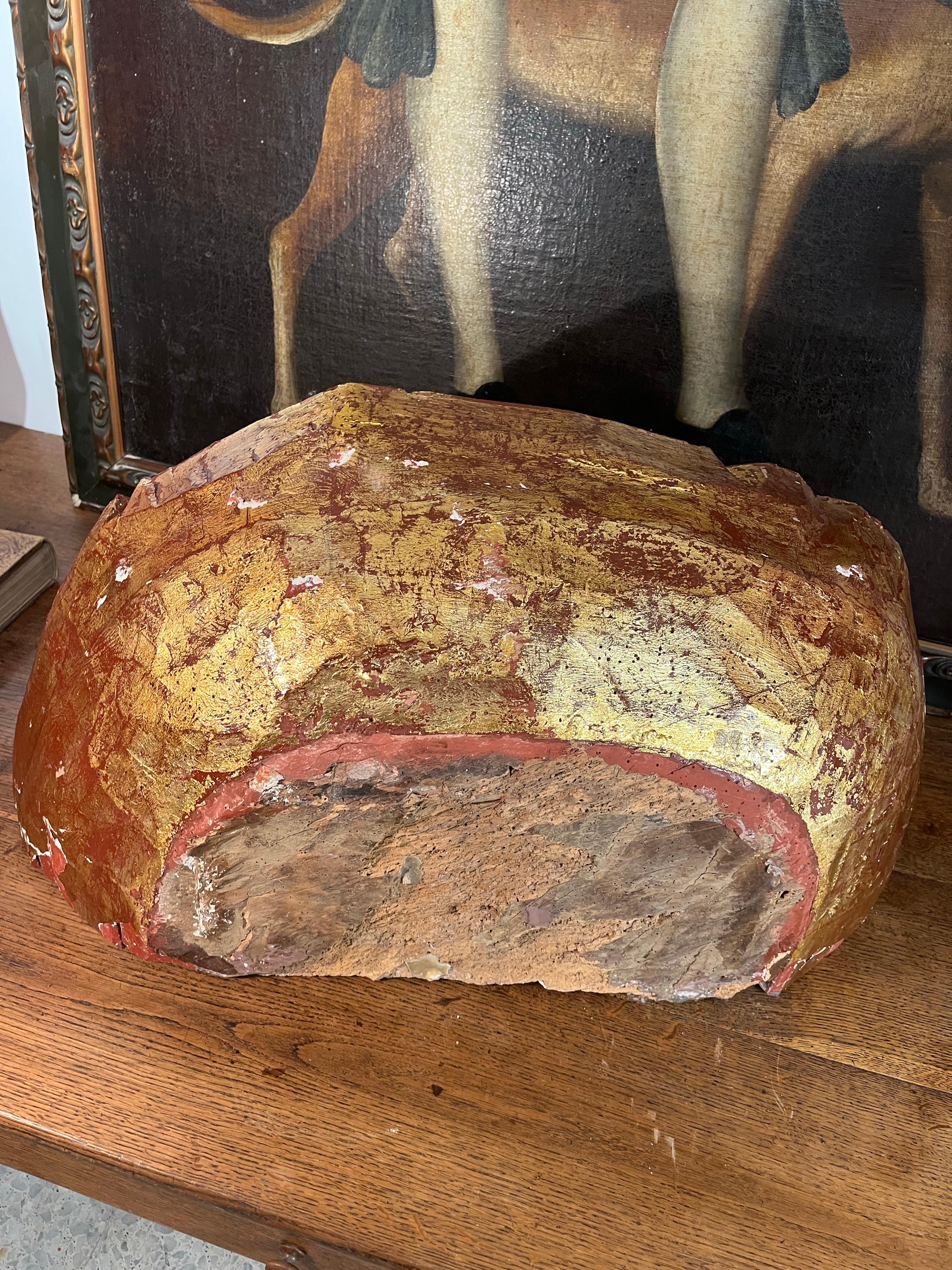Retablo Nicho Superior Español Siglo XVII Madera Tallada en venta 10