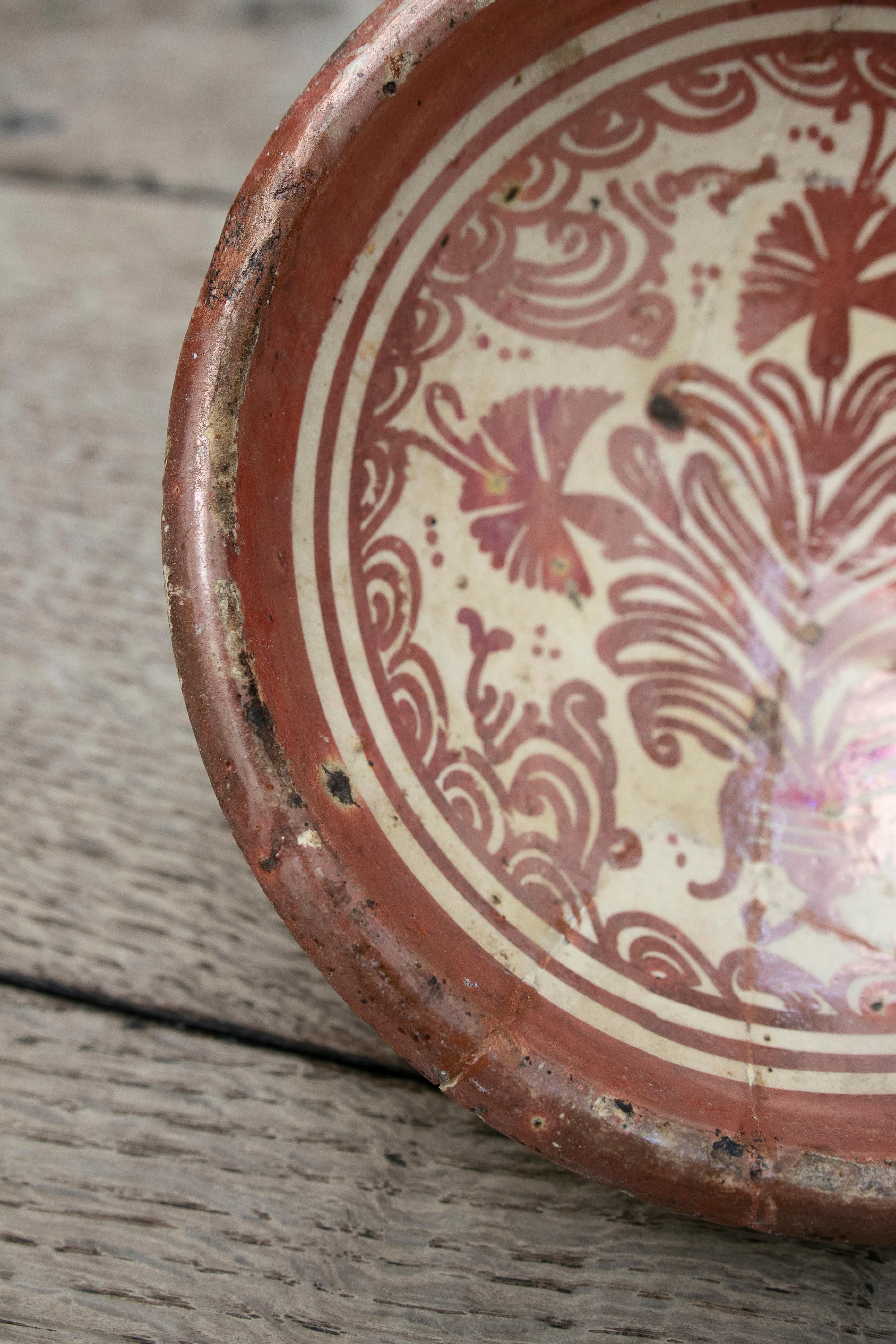 17th Century Spanish Valencian Manises Lusterware Ceramic Plate For Sale 2
