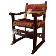 17th Century Spanish Walnut Armchair