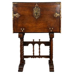17th Century Spanish Walnut Bargueño Cabinet