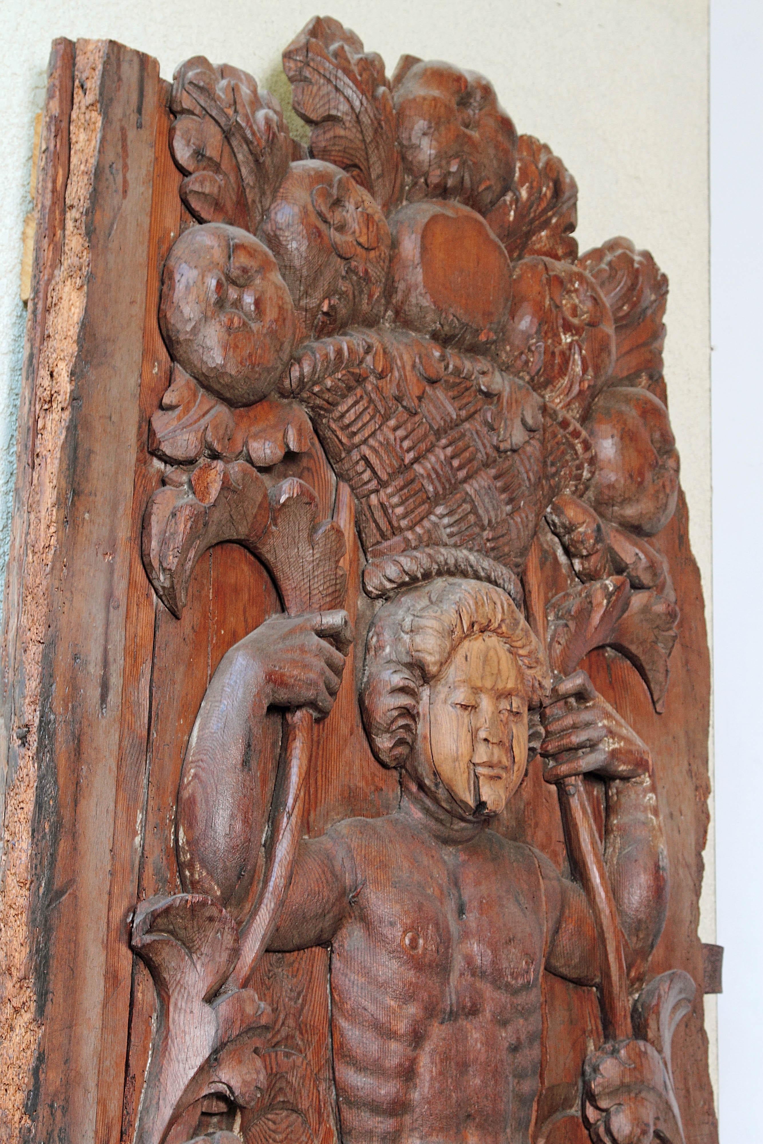 17th Century Spanish Wooden Door 5