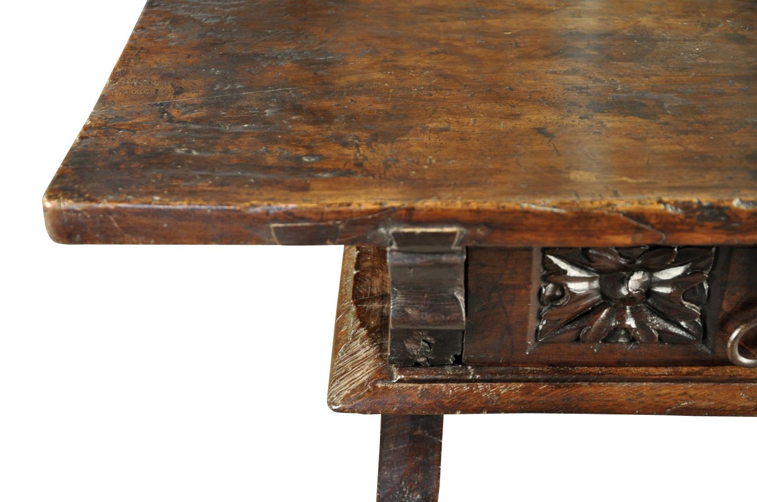 Walnut 17th Century Spanish Writing Table