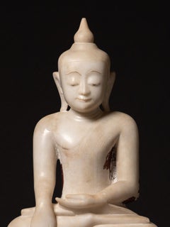 Statua antica speciale del Buddha di Ava, in marmo, risalente al XVII secolo, proveniente dalla Birmania