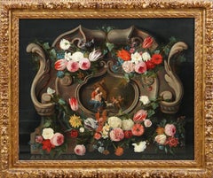 17th Century, Still life Butterfly Painting by Jan van Kessel I, Jan van Balen