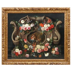 17th Century, Still life Butterfly Painting by Jan van Kessel I, Jan van Balen