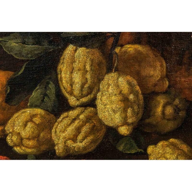Italian 17th Century Still Life Painting Oil on Canvas Area of Ruoppolo For Sale
