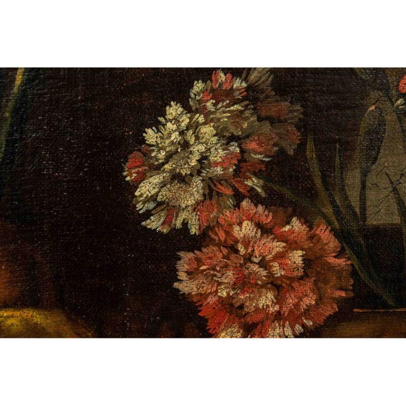 17th Century Still Life Painting Oil on Canvas Area of Ruoppolo In Good Condition For Sale In Milan, IT