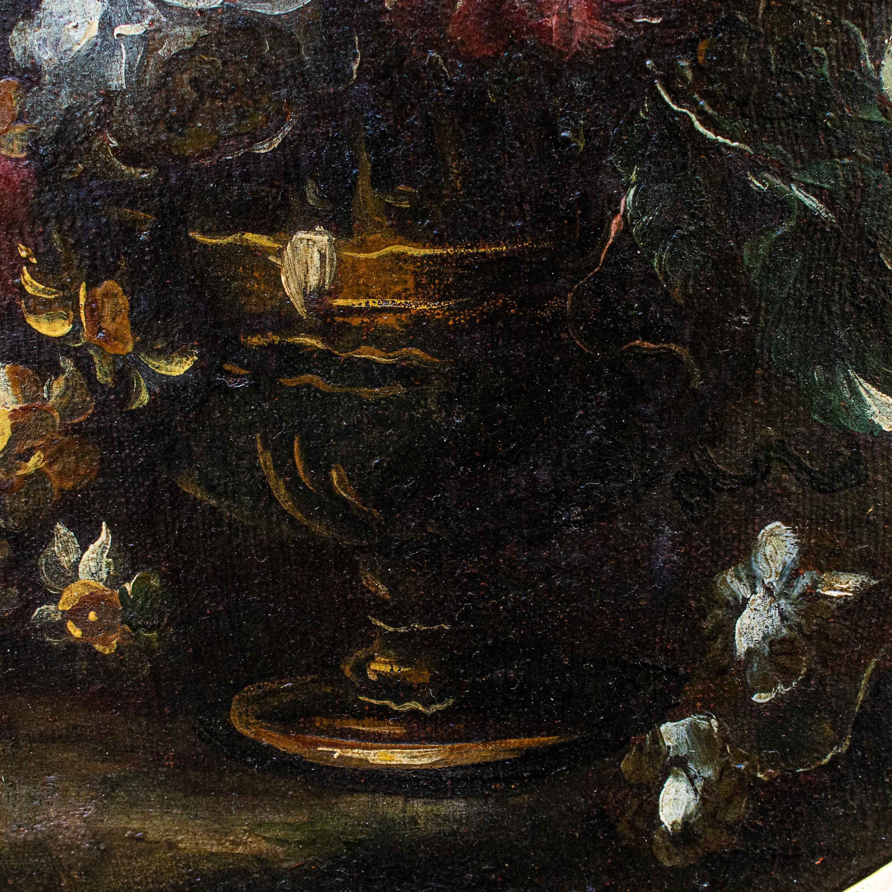 17th Century Still Lifes with Flowers Paintings Oil on Canvas 4