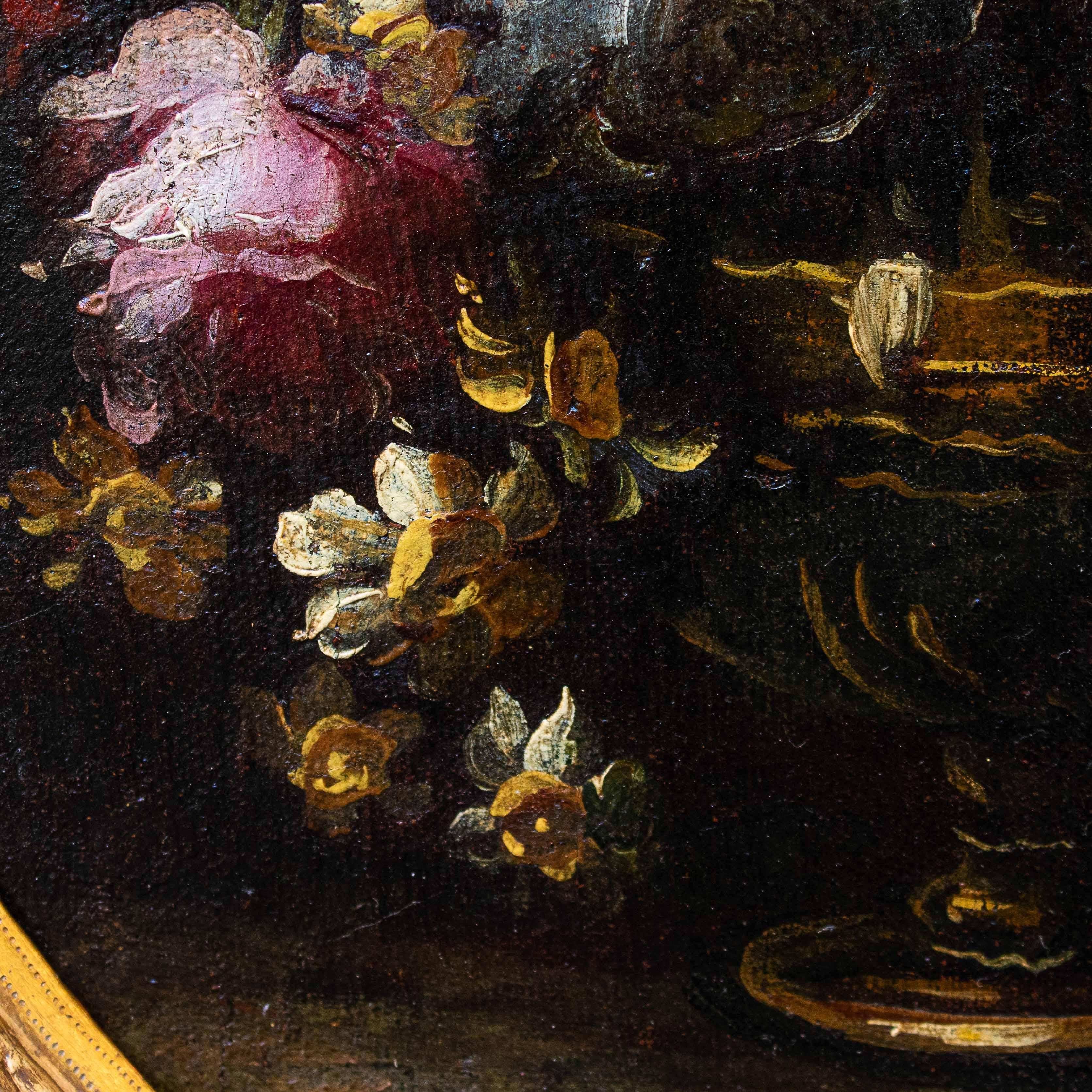 17th Century Still Lifes with Flowers Paintings Oil on Canvas 7