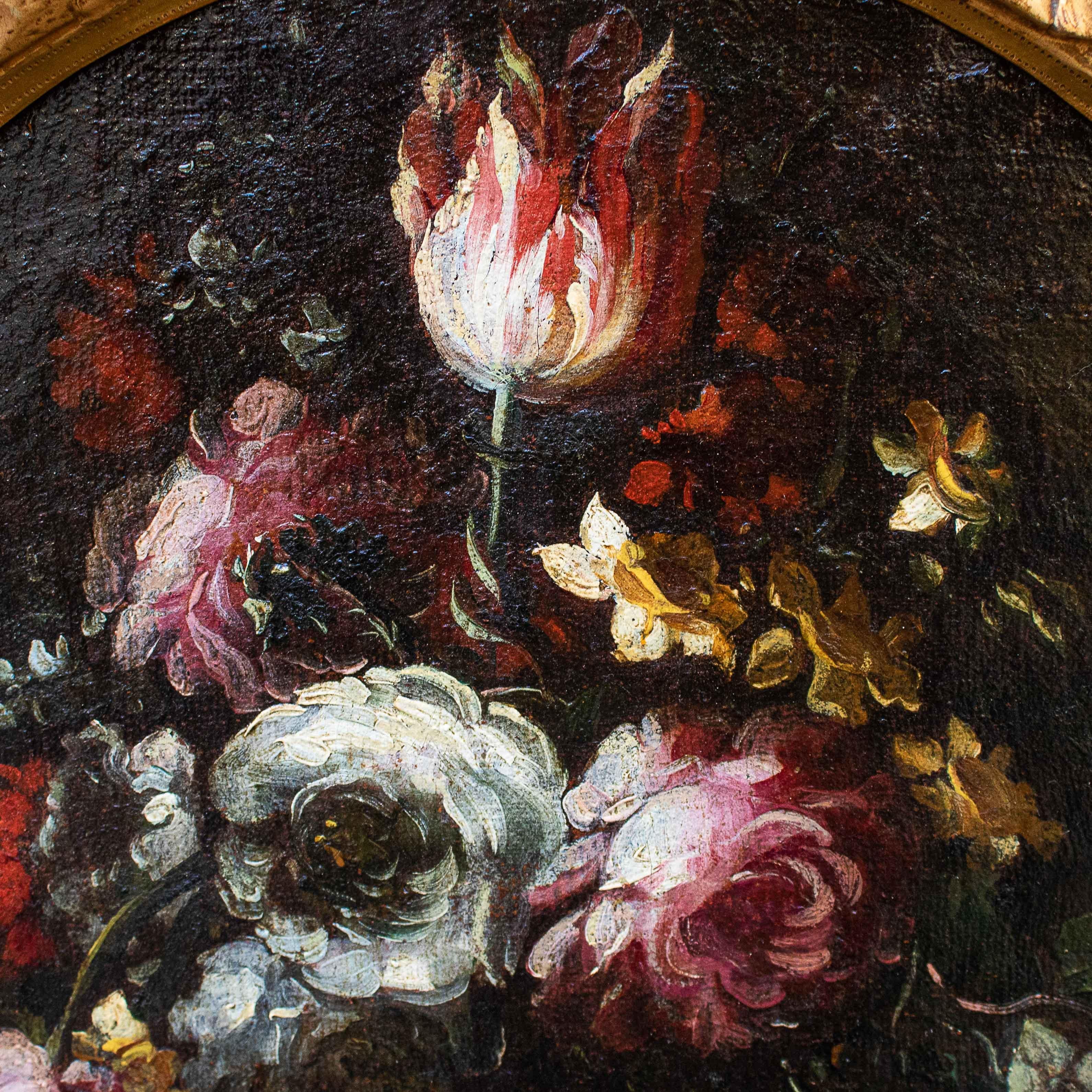 17th Century Still Lifes with Flowers Paintings Oil on Canvas 8