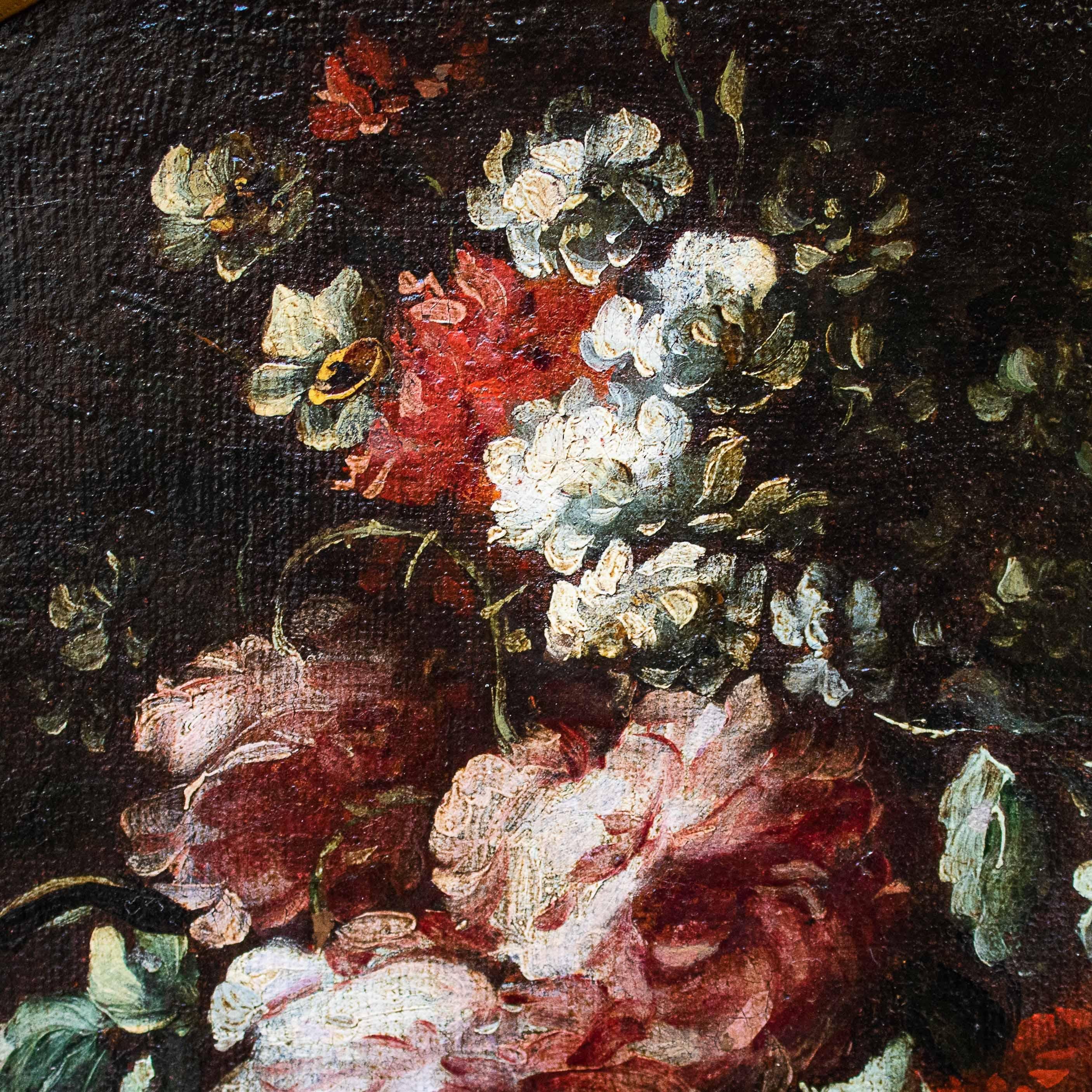 17th Century Still Lifes with Flowers Paintings Oil on Canvas 11