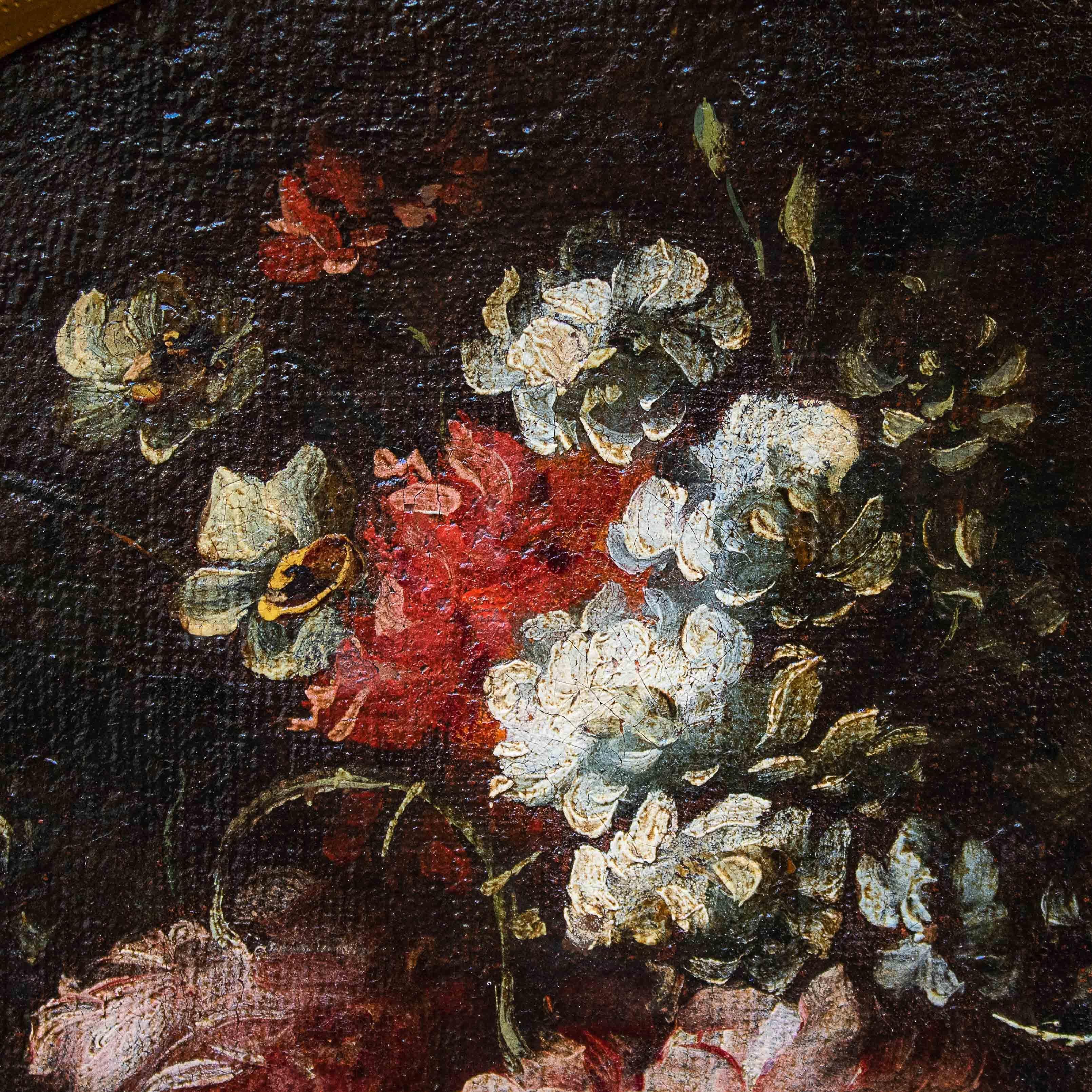 17th Century Still Lifes with Flowers Paintings Oil on Canvas 14