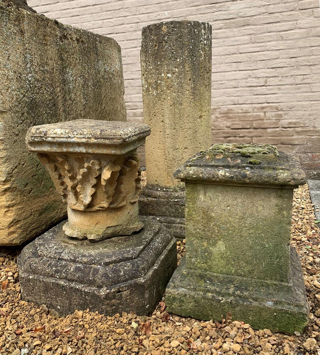 French 17th Century Stone Capital For Sale