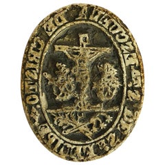 17th Century Stone Seal for Christian Books