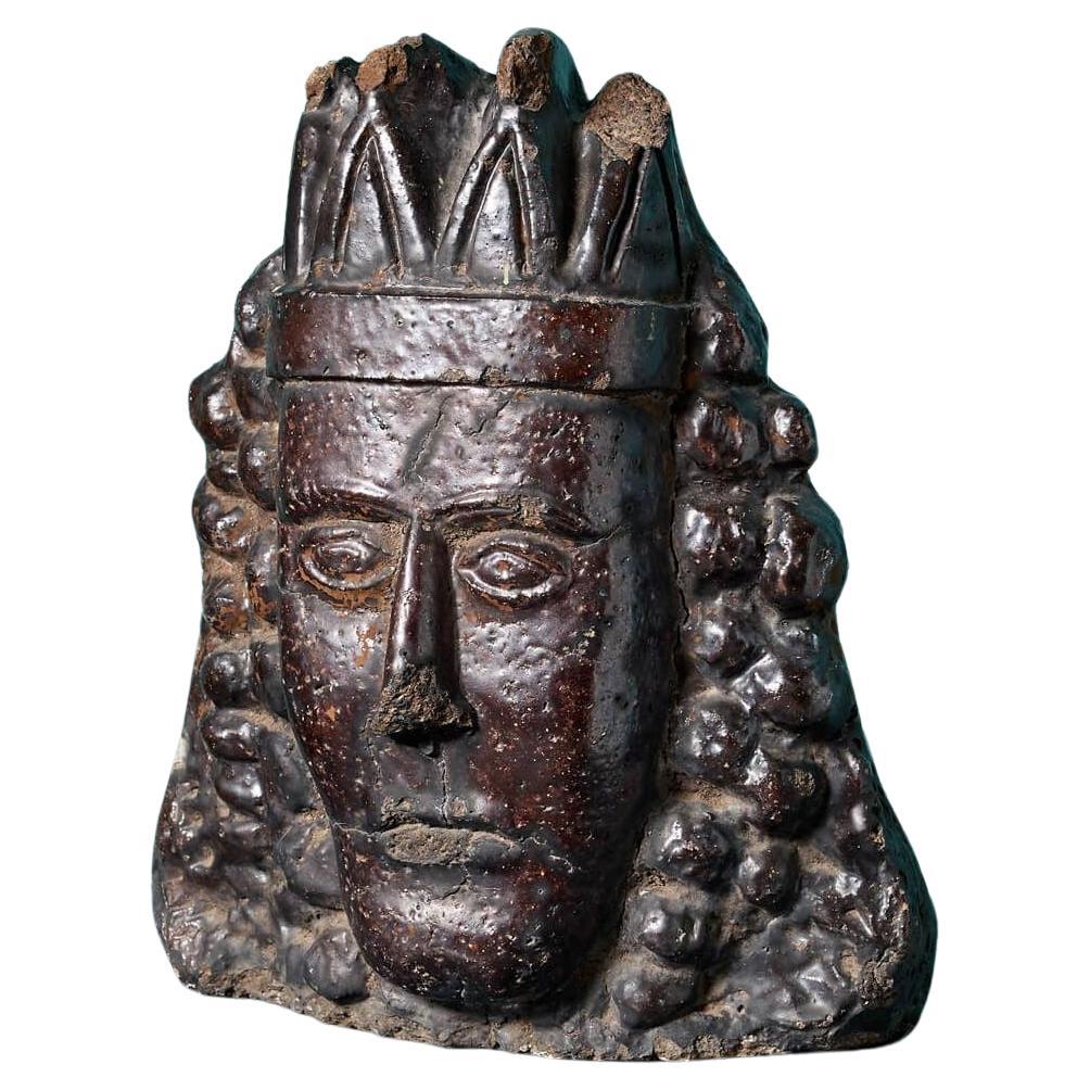 Steingutbüste von James II. aus dem 17. Jahrhundert im Angebot
