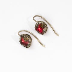 17th Century Stuart Crystal Silver Earrings