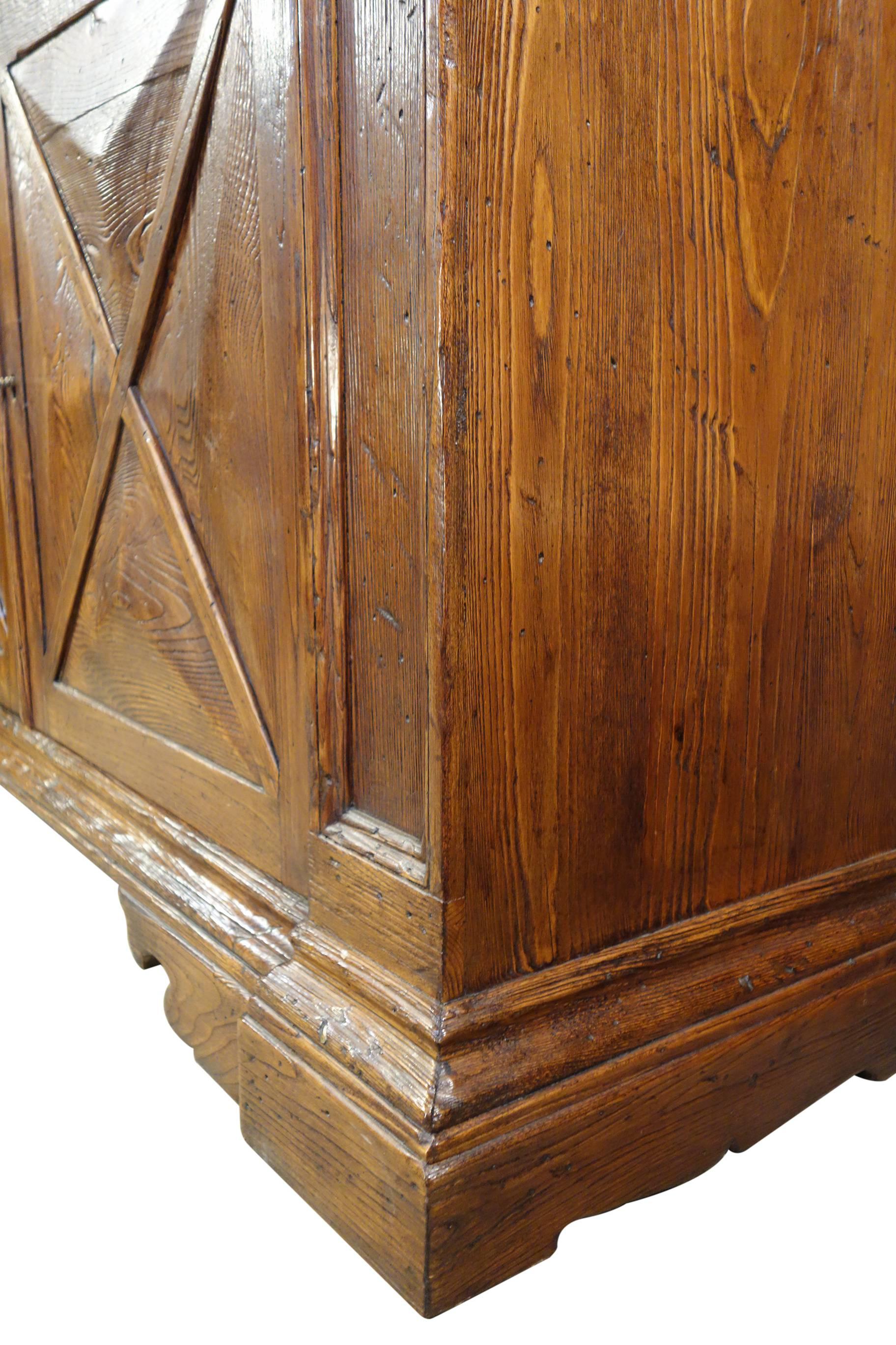 Contemporary 17th C Style AREZZO Rustic Old Chestnut Credenza Size & Finish Options to order For Sale