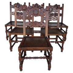 17th Century Style Dining Chairs - Set 6