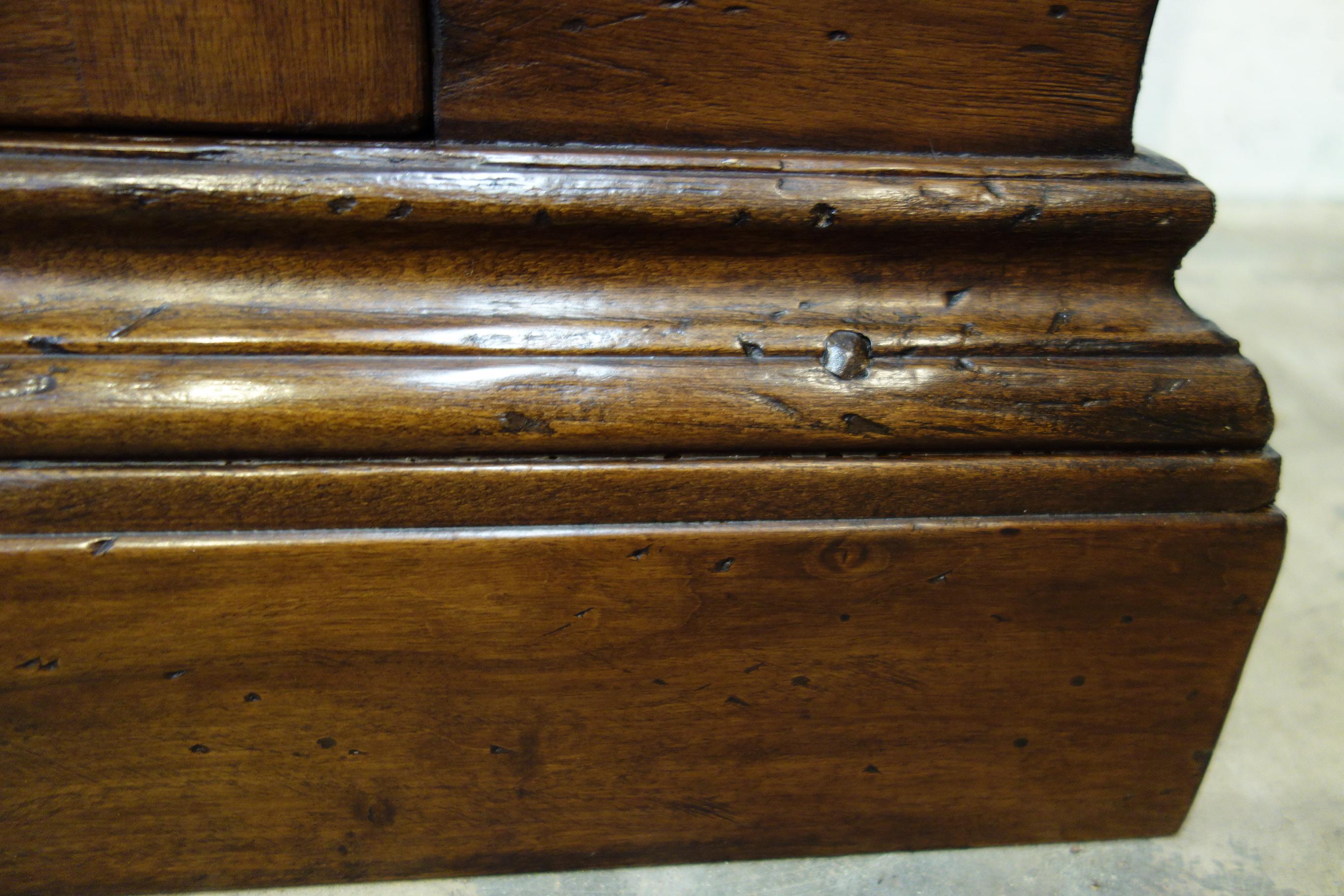 17th C Style Firenze Classic Old Walnut Credenza Custom Cabinet Line to order For Sale 4