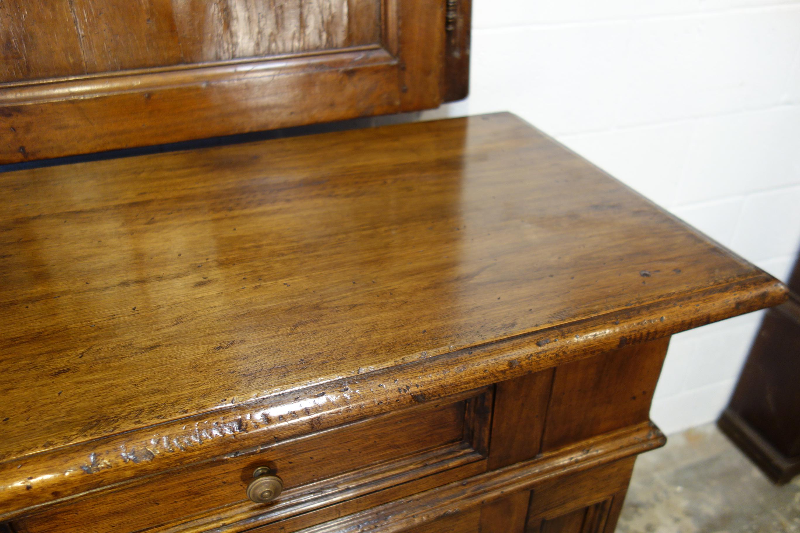 17th C Style Firenze Classic Old Walnut Credenza Custom Cabinet Line to order For Sale 9