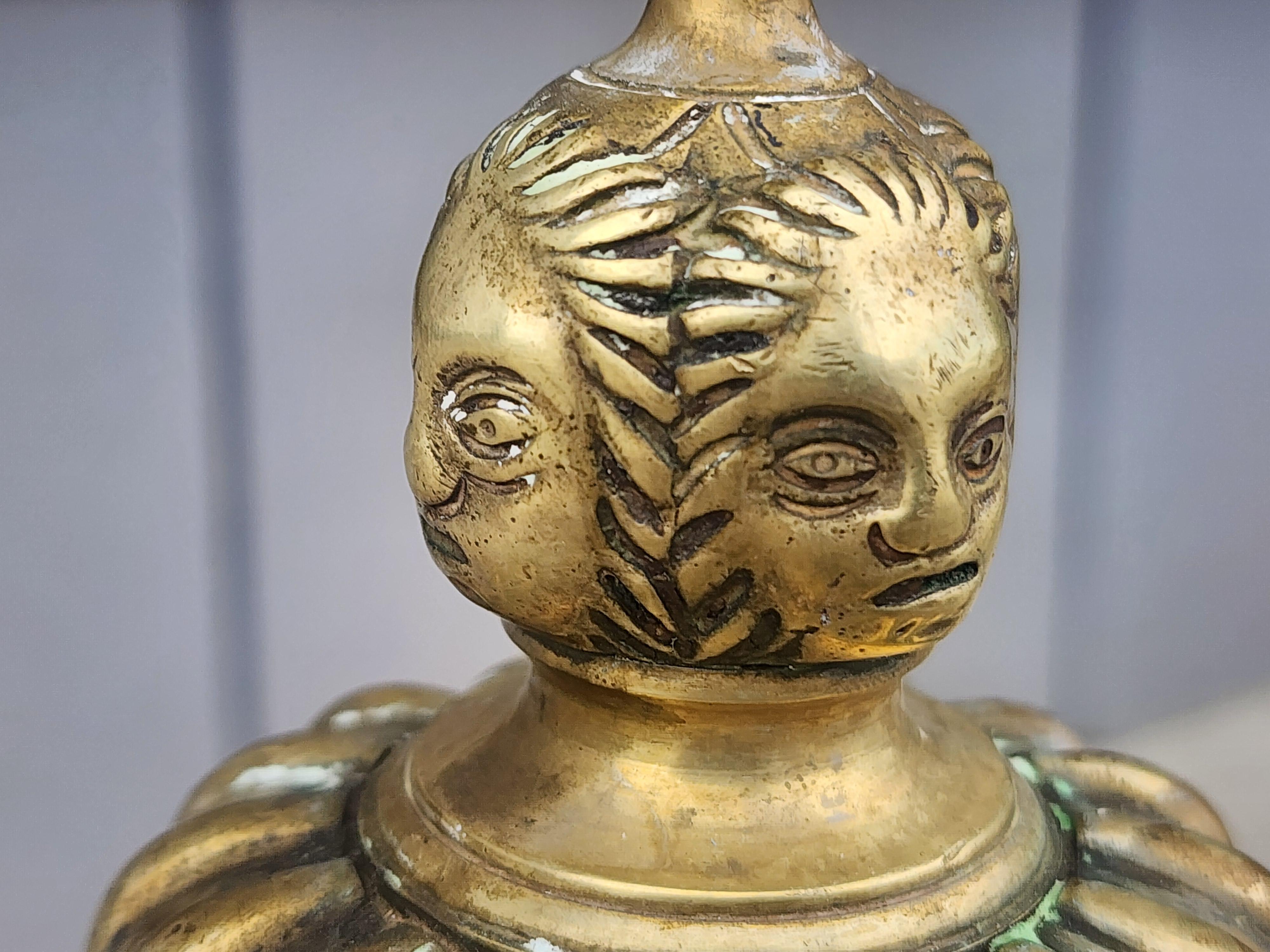 17th Century Style Flemish Andirons For Sale 3