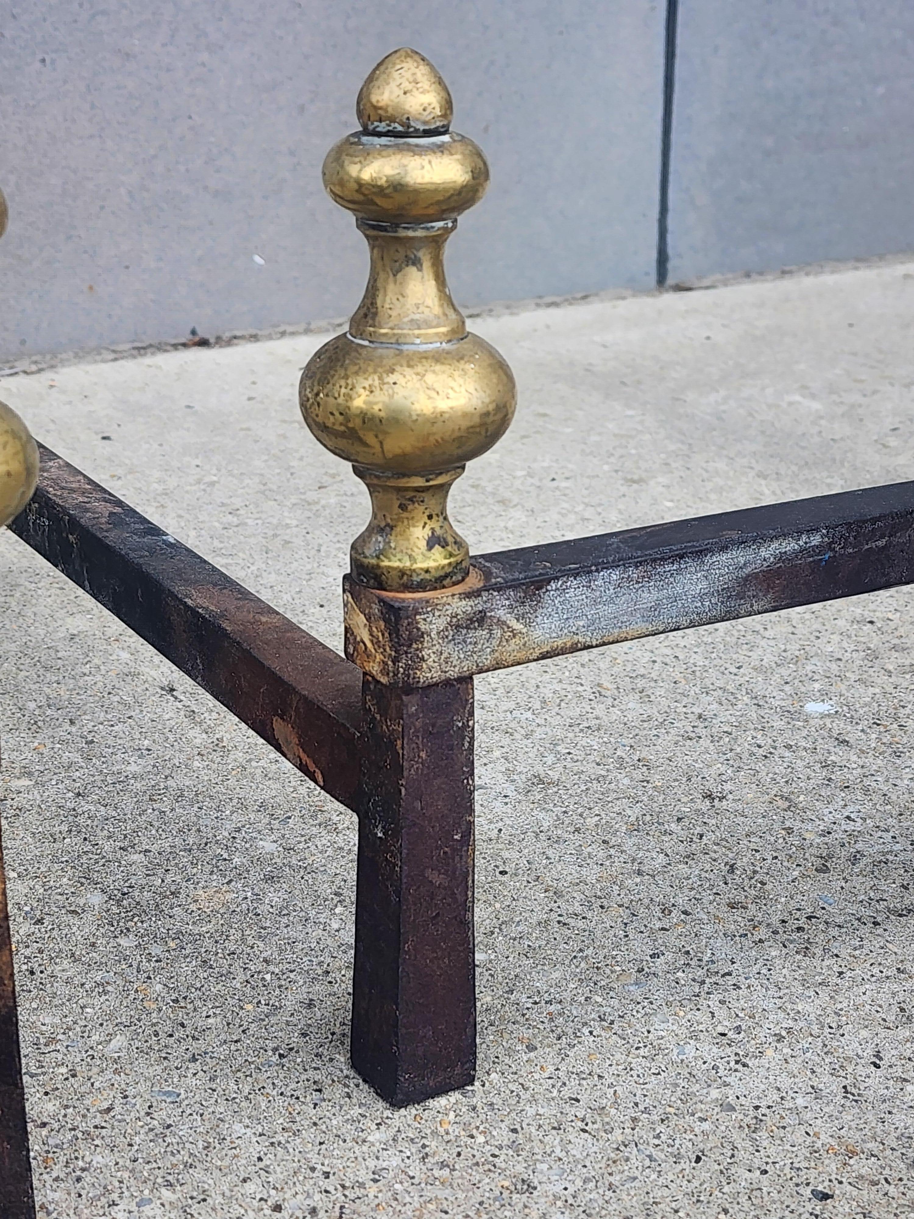 17th Century Style Flemish Andirons In Good Condition For Sale In Kilmarnock, VA