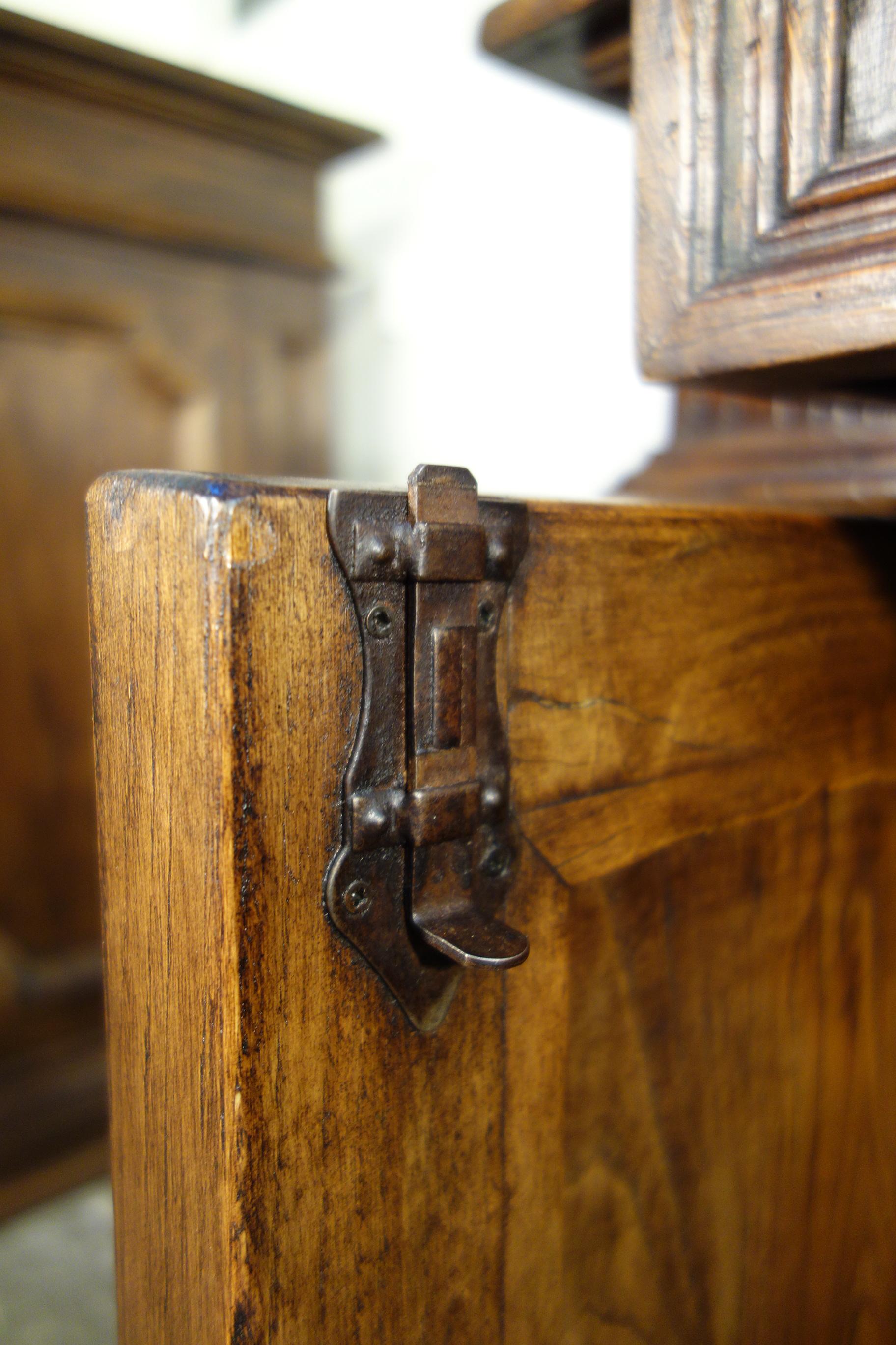 17th C Style Italian Small Commode in Rustic Old Chestnut Size & Finish Options For Sale 1