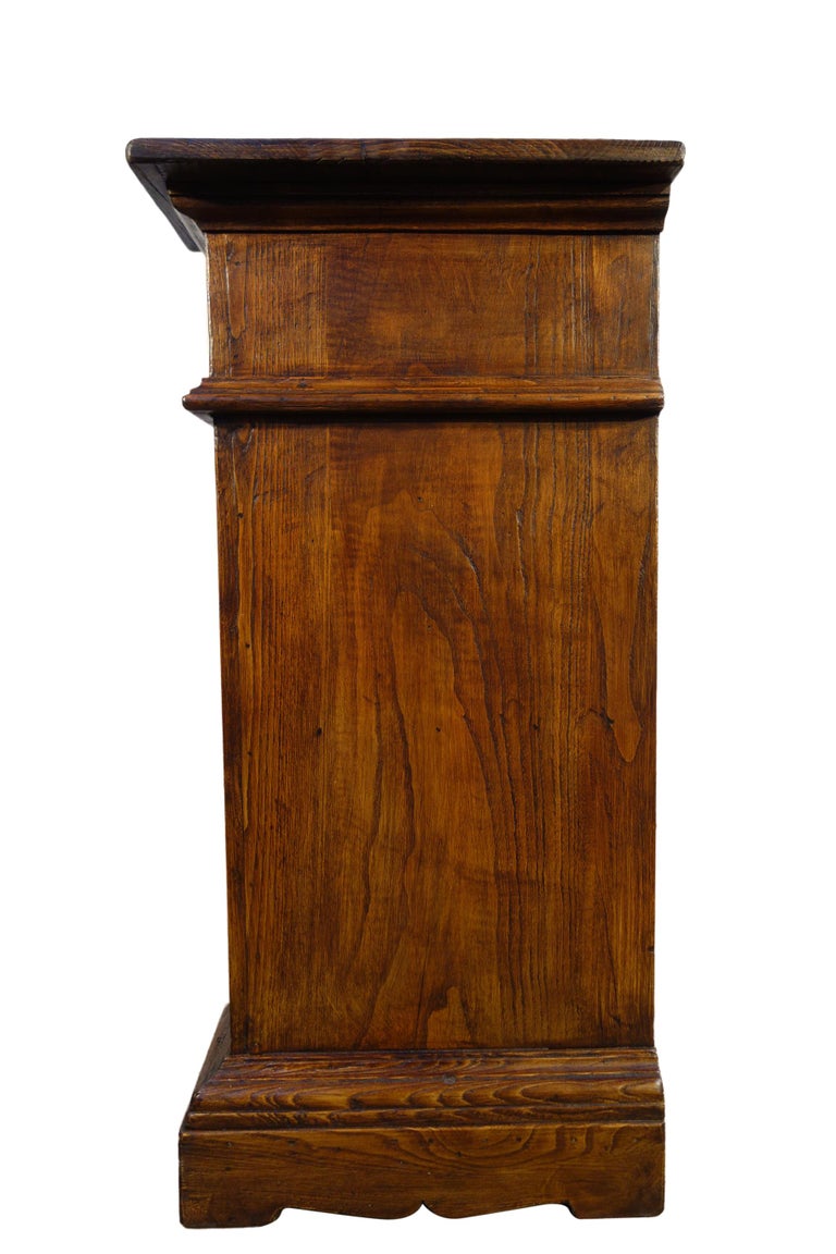 17th C Style Italian Small Commode in Rustic Old Chestnut Size and ...