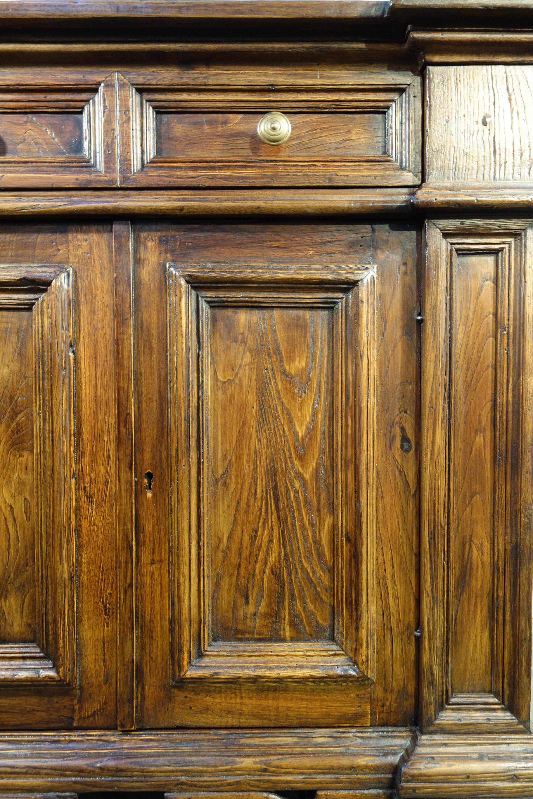 17th C Style Italian Small Commode in Rustic Old Chestnut Size & Finish Options For Sale 3