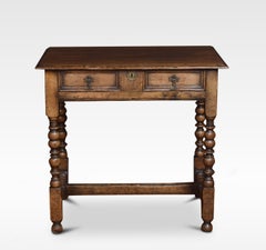 17th Century Style Oak Side Table