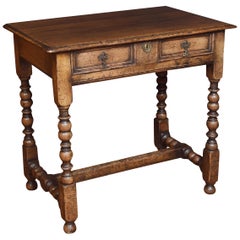 17th Century Style Oak Side Table
