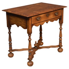 Antique 17th century style oak side table