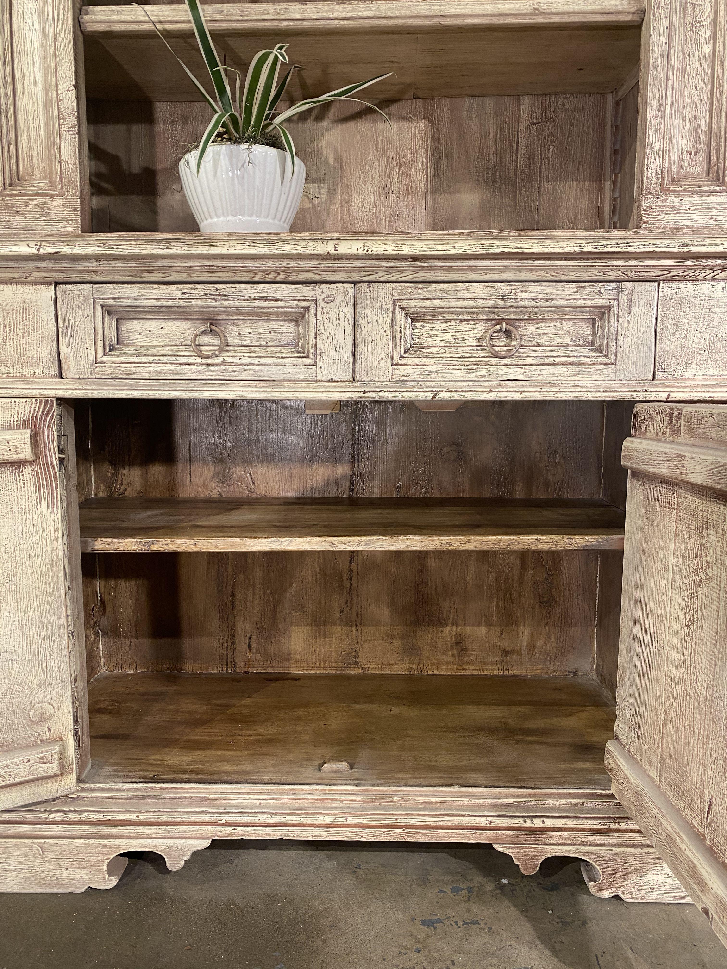 17th C Style Tuscan Italian Fir Library Credenza In-Stock or custom quote For Sale 12