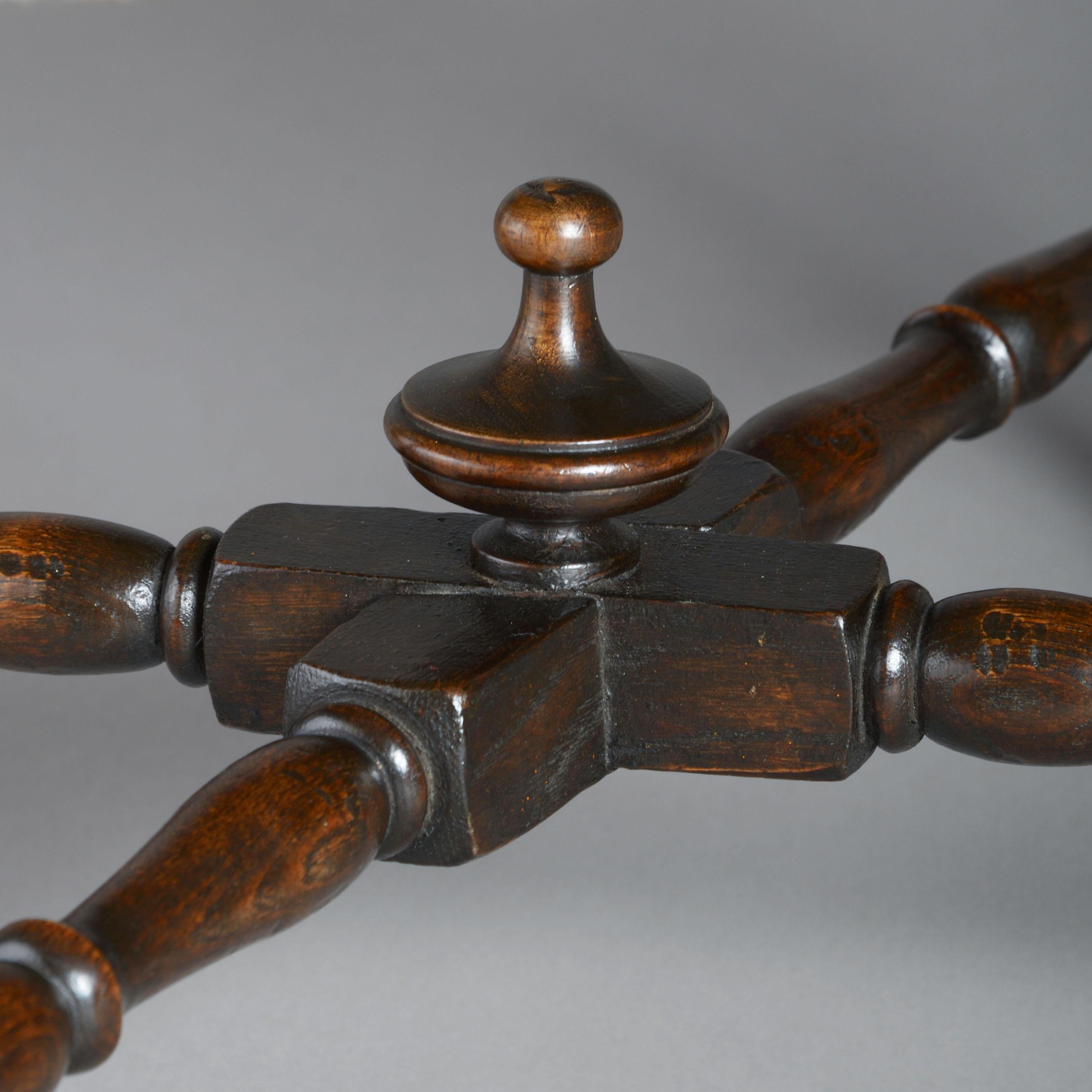 17th Century Style Walnut Stool in the Charles II Manner In Good Condition In London, GB