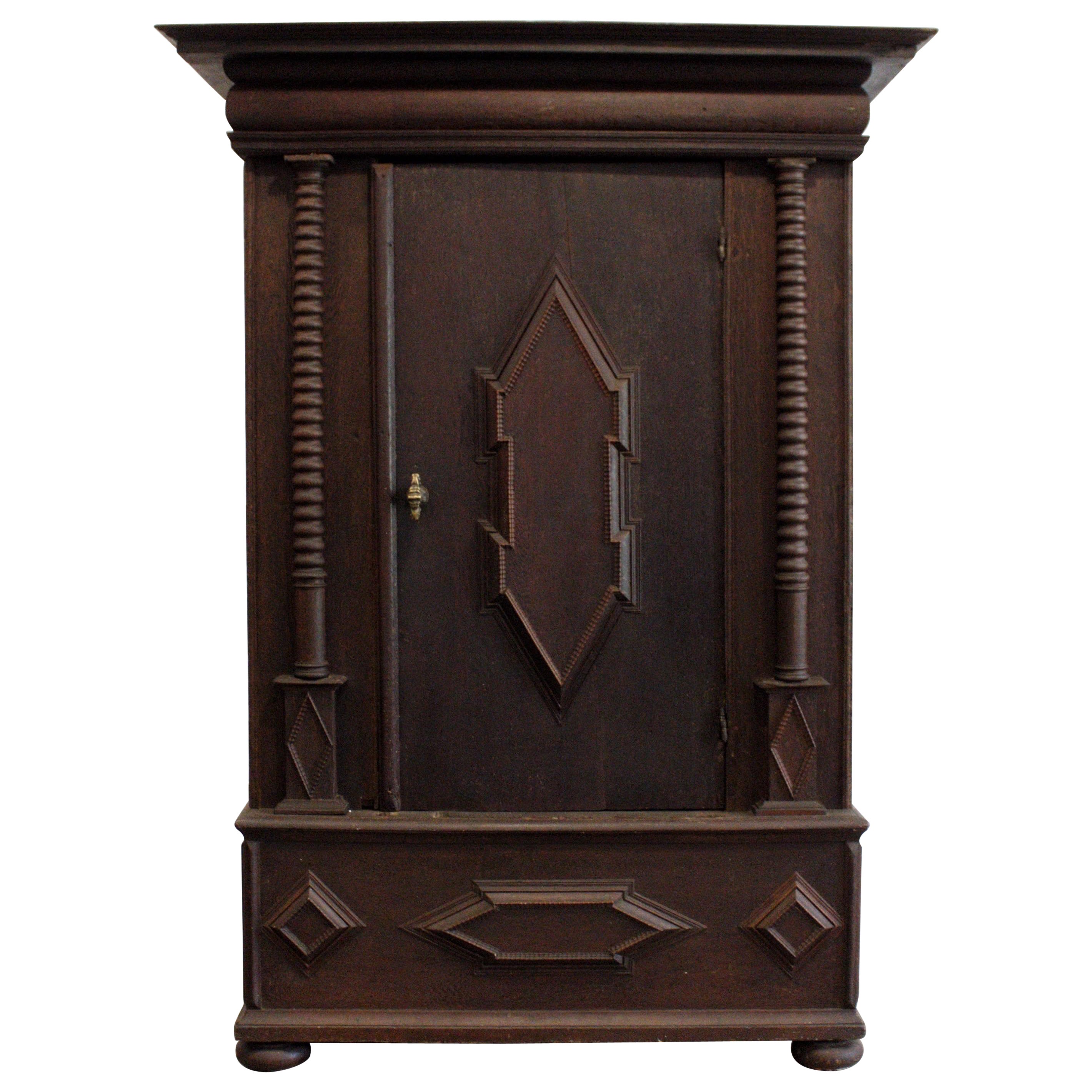 17th Century Swedish Baroque Wardrobe / Salon Cabinet