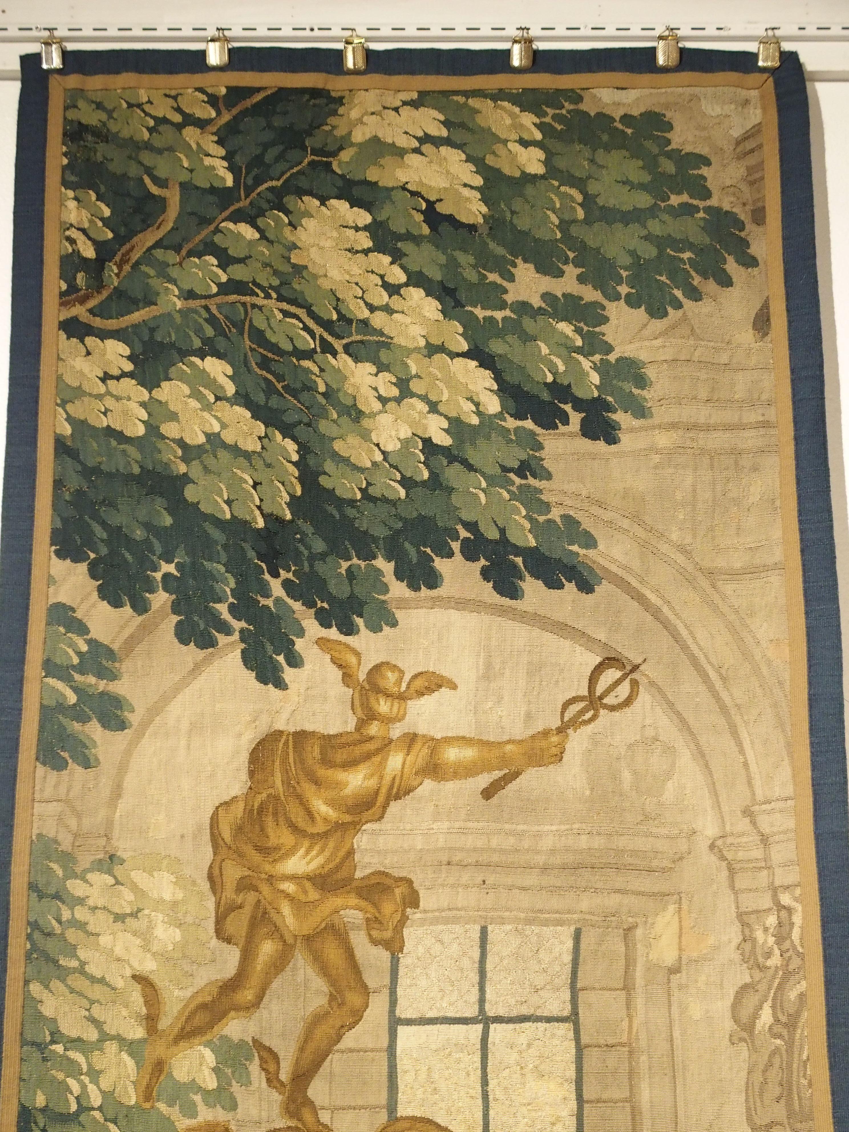 Louis XIV 17th Century Tapestry Fragment from Brussels For Sale