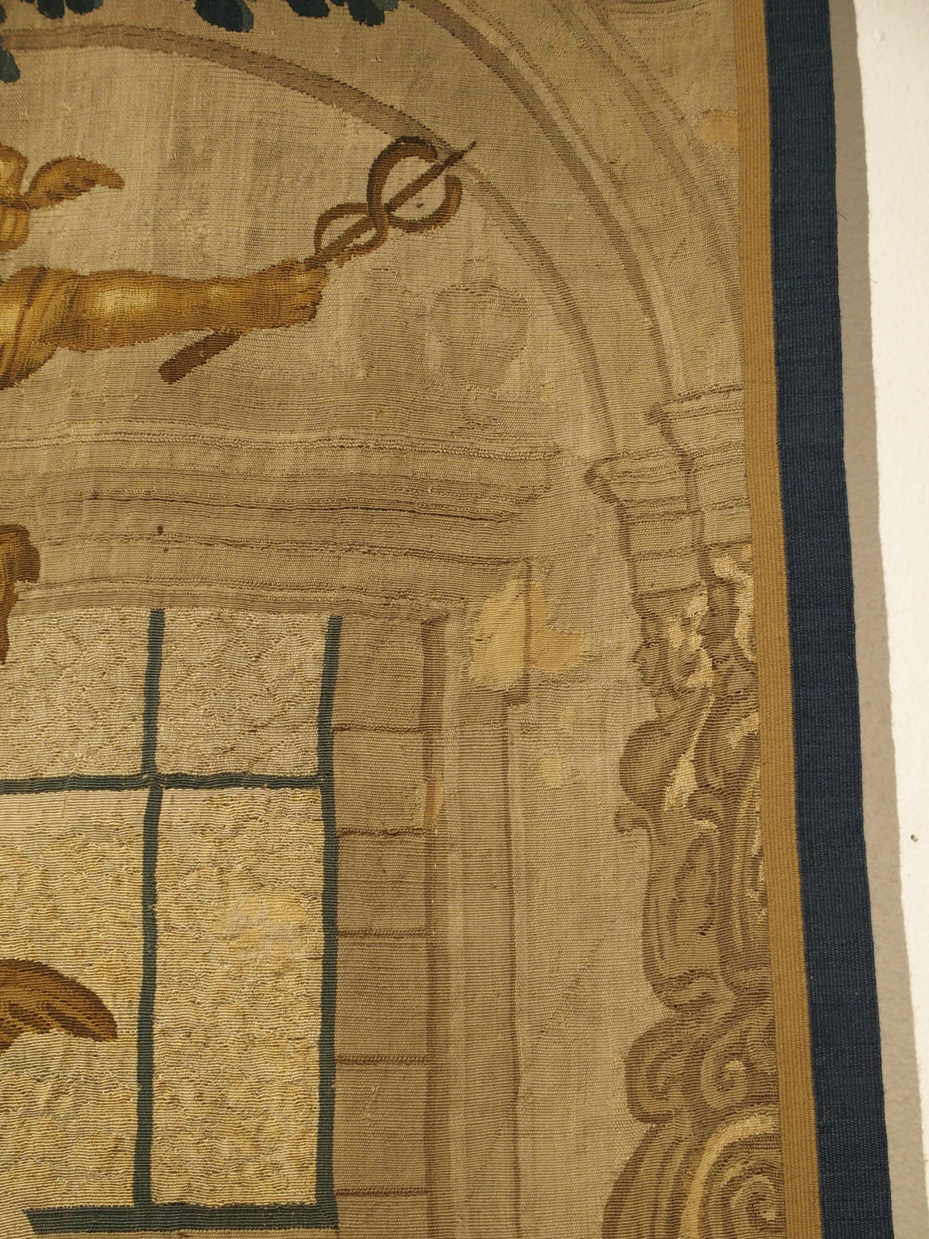 Fragment de tapisserie du XVIIe siècle provenant de Bruxelles Bon état - En vente à Dallas, TX