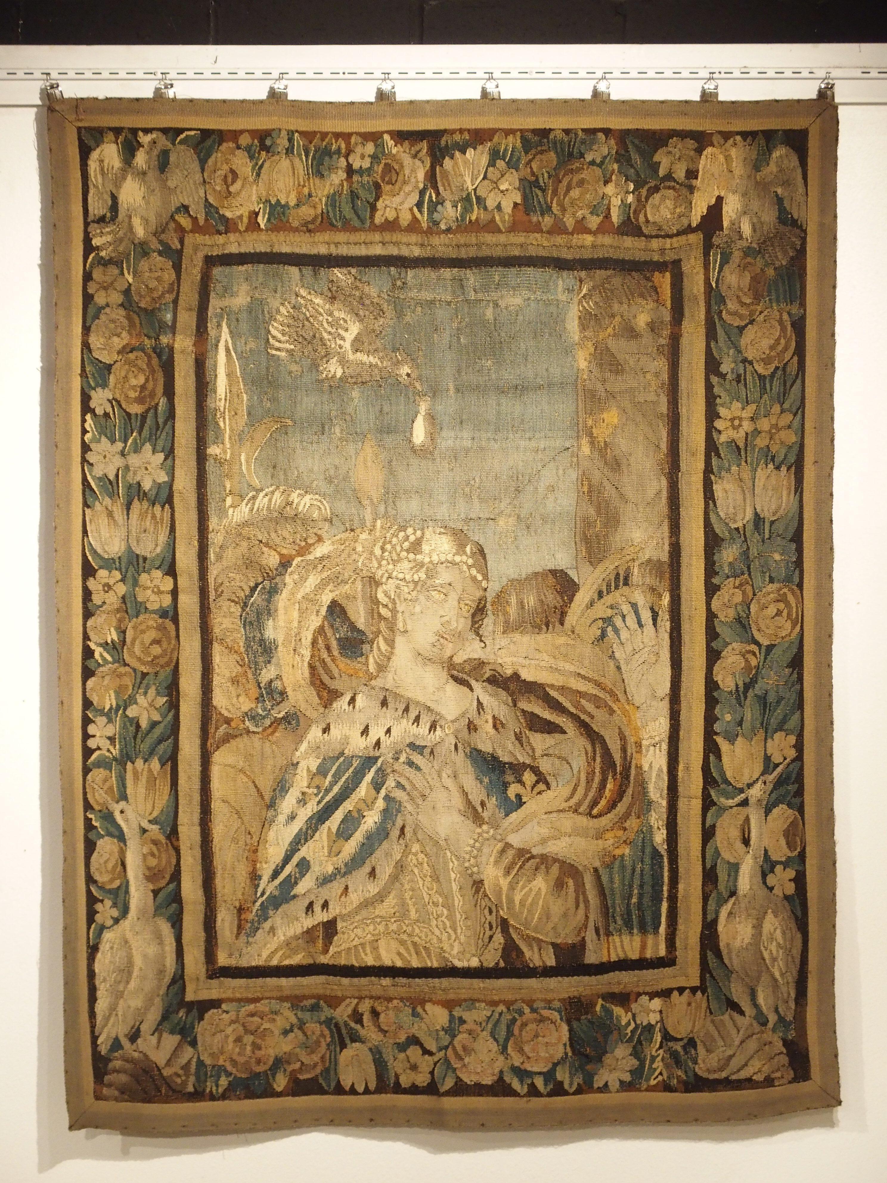 17th Century Tapestry Fragment with Ornate Border 11
