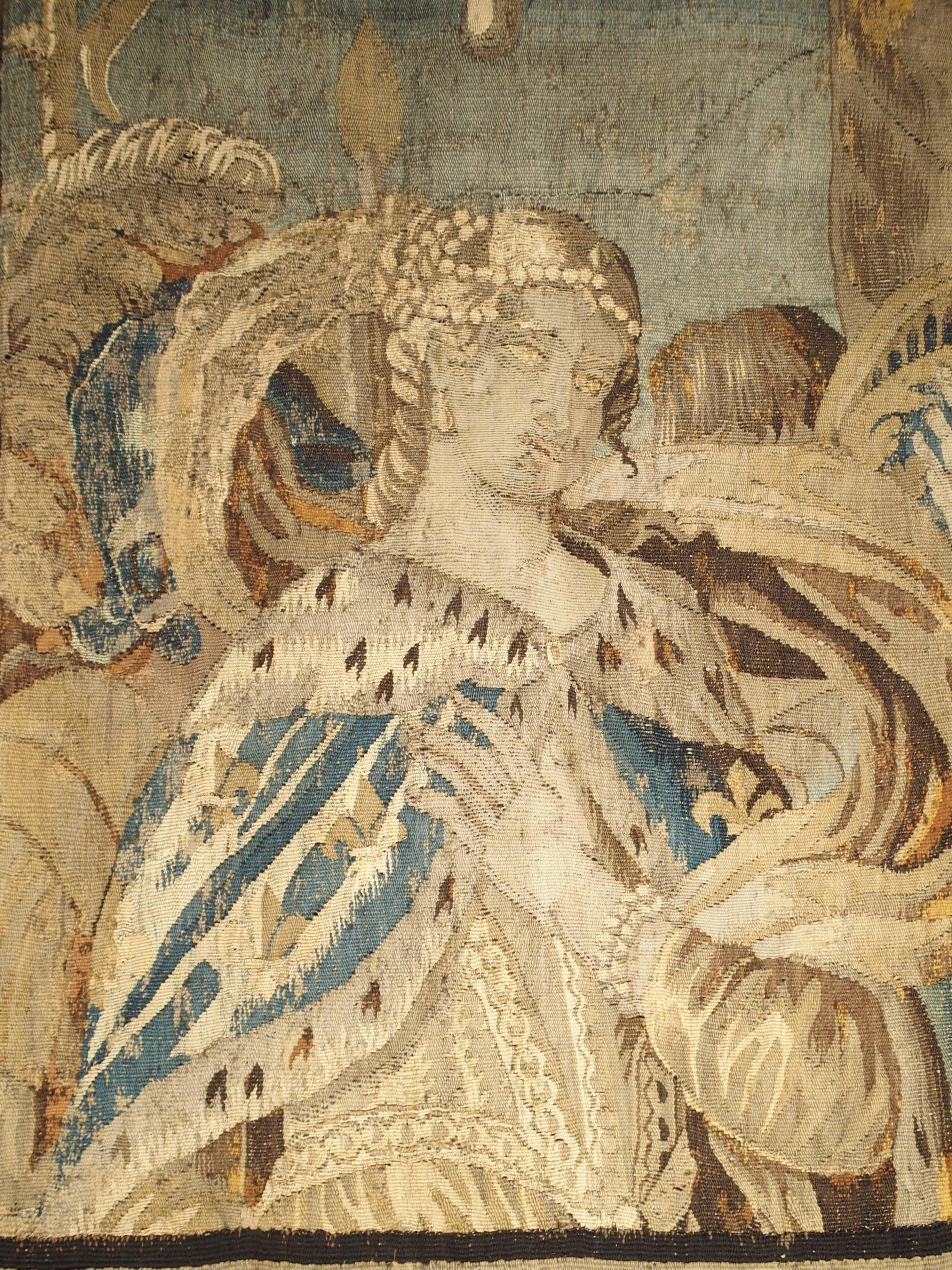17th Century Tapestry Fragment with Ornate Border 1