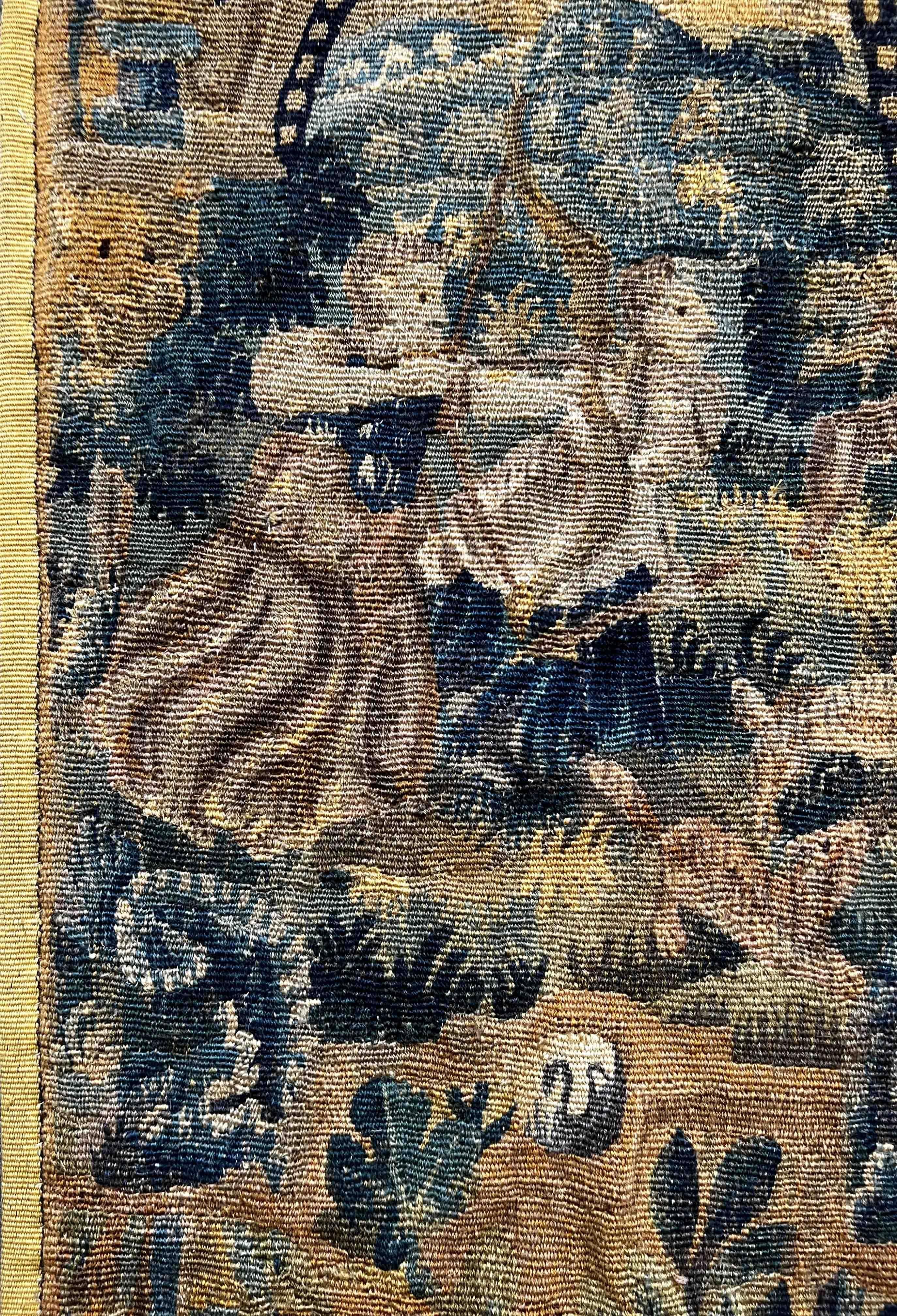 Hand-Woven 17th Century Tapestry from Flanders, N° 1184