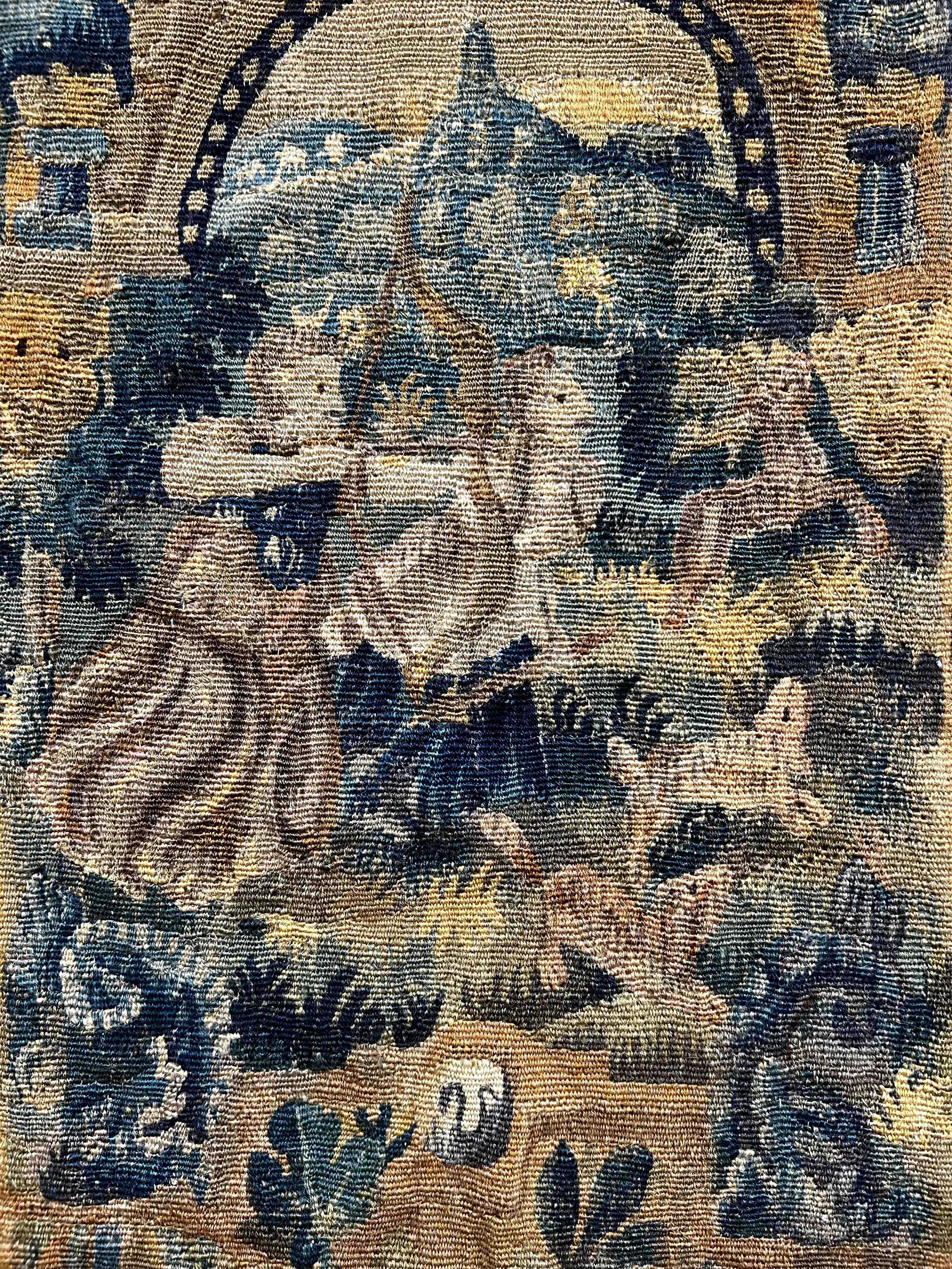 Wool 17th Century Tapestry from Flanders, N° 1184