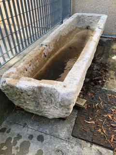 17th Century Thassos Marble Drinking Trough