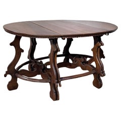 17th CENTURY THREE-PART TABLE IN SOLID WALNUT